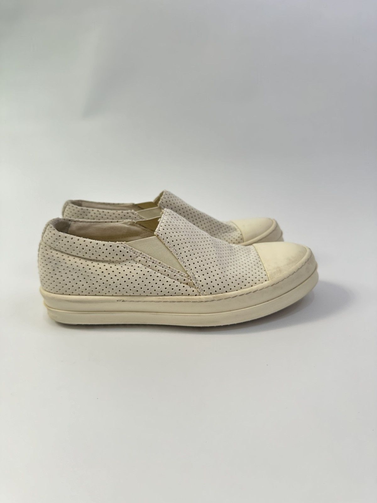 RICK OWENS DRKSHDW Drilled fabric slip-ons