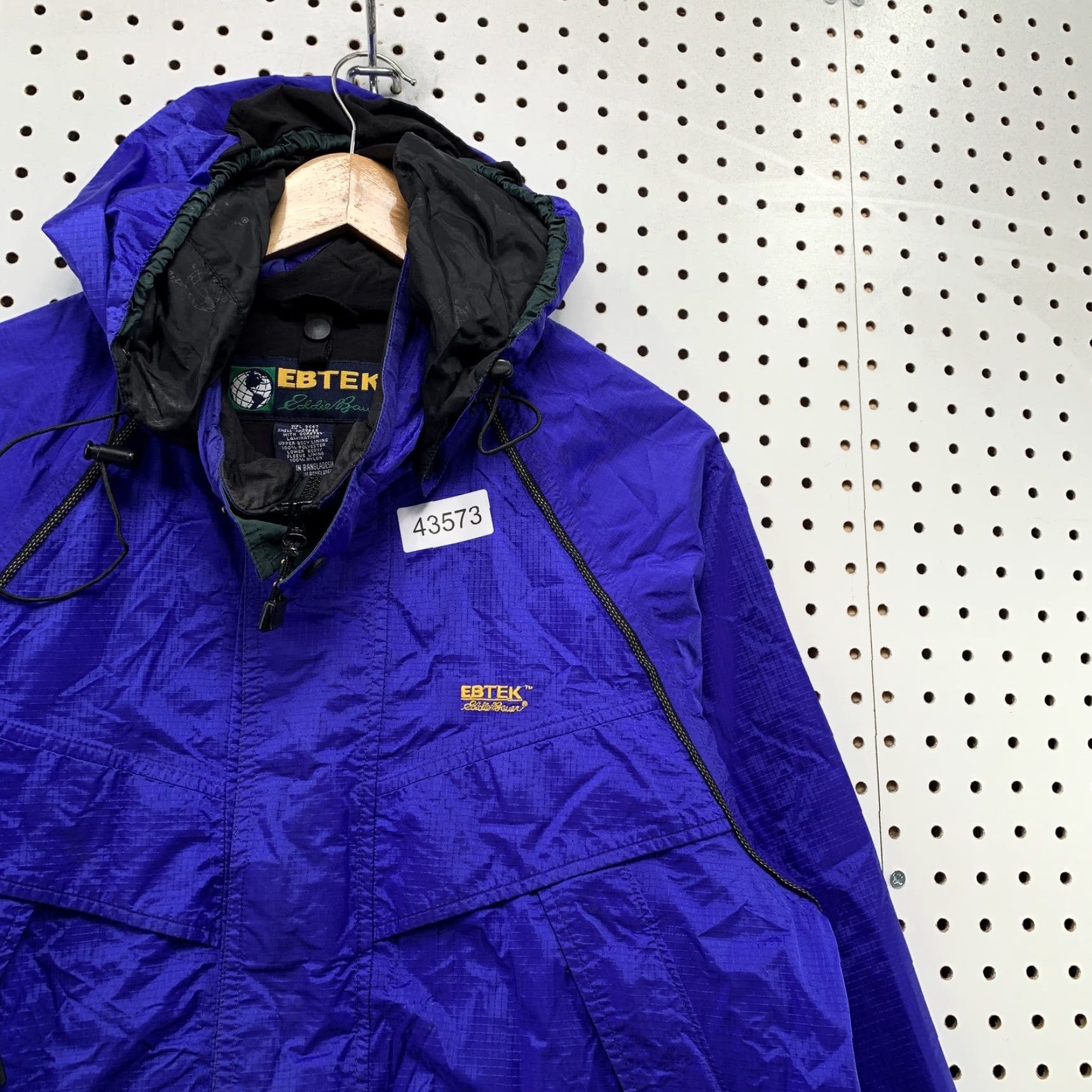 Eddie Bauer VINTAGE Eddie Bauer EBTEK Gore-Tex Hooded Jacket Mens Small Blue Purple Jacket Size US S / EU 44-46 / 1 - 6 Thumbnail