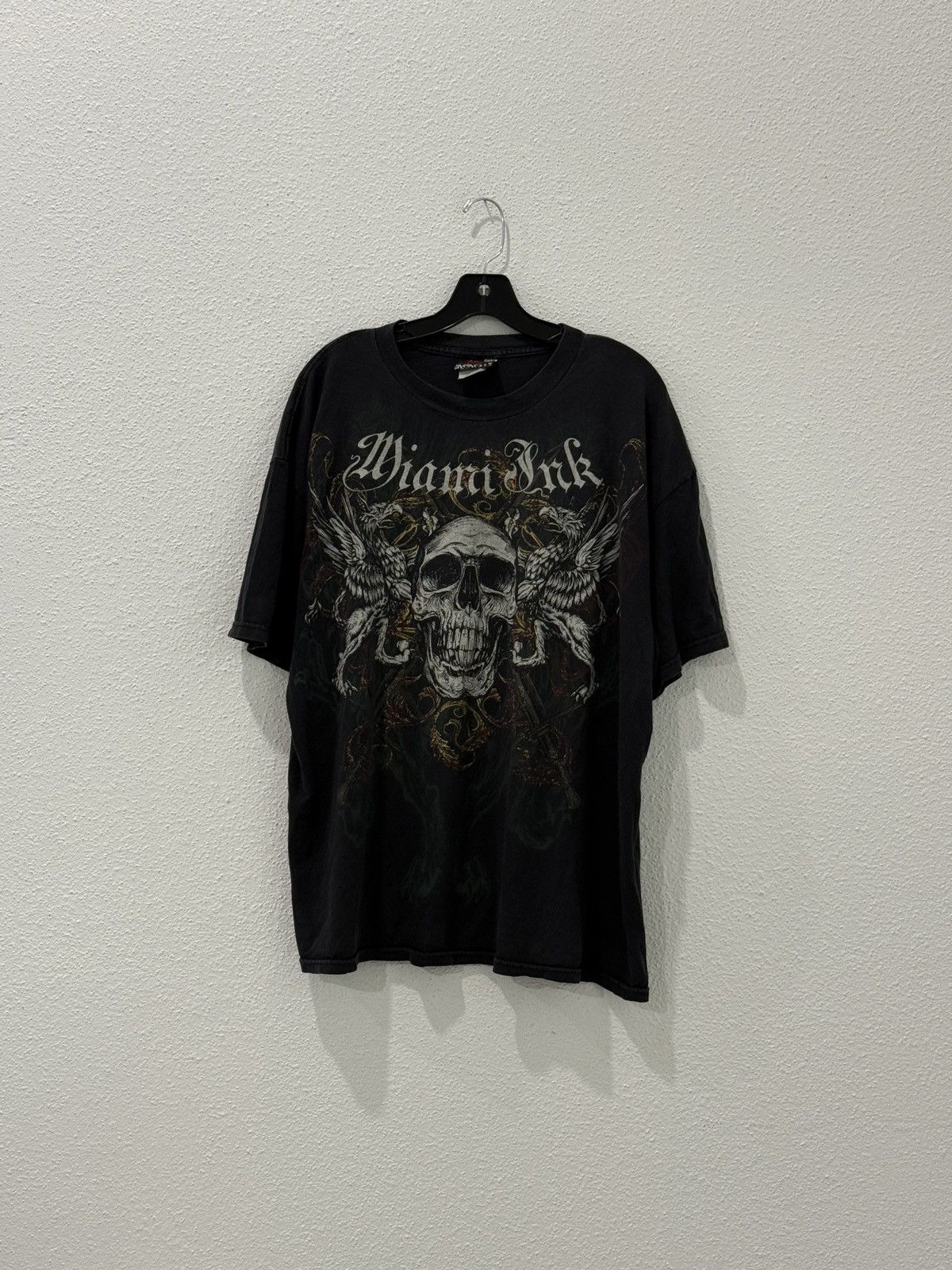 Affliction Vintage 2000s Miami Ink Affliction Style Y2K Skull Fits XL Size US XL / EU 56 / 4 - 1 Thumbnail