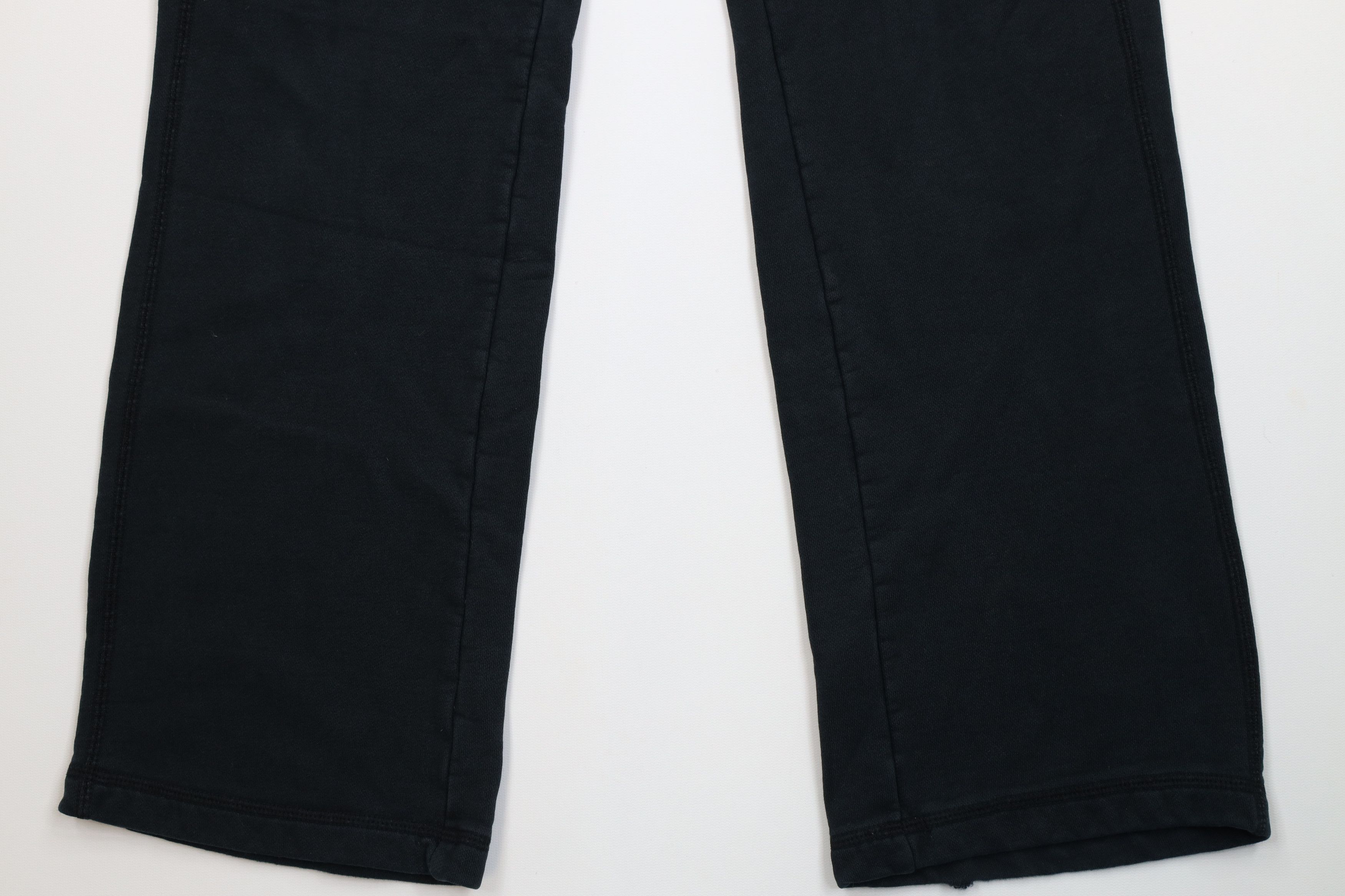 Nike Vintage Y2K Nike Swoosh Flared Wide Leg Sweatpants Black Size 30" / US 8 / IT 44 - 4 Thumbnail