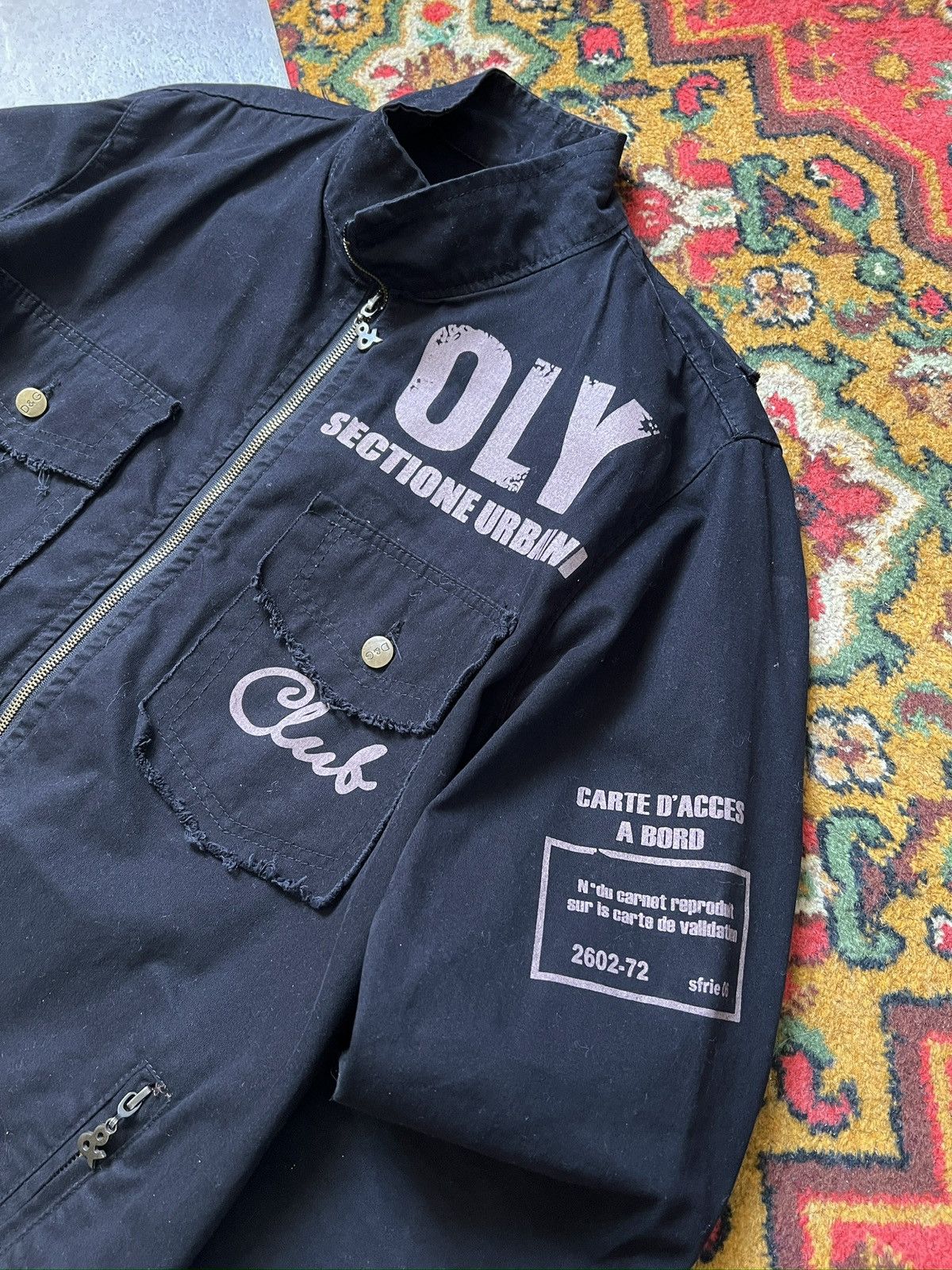 Dolce & Gabbana Vintage front logo dolce gabbana distressed jacket y2k Size US S / EU 44-46 / 1 - 5 Thumbnail