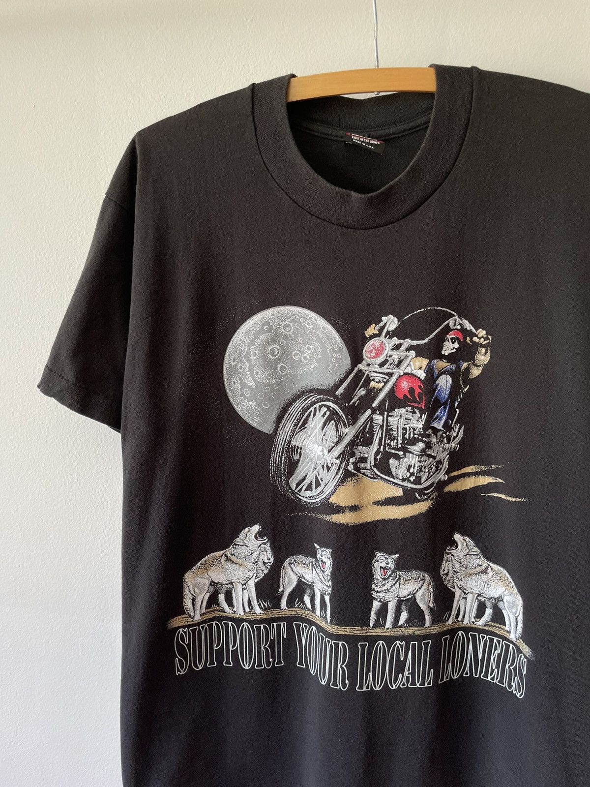 Other Vintage 90s Support Your Local Loners Biker tee Size US L / EU 52-54 / 3 - 2 Thumbnail