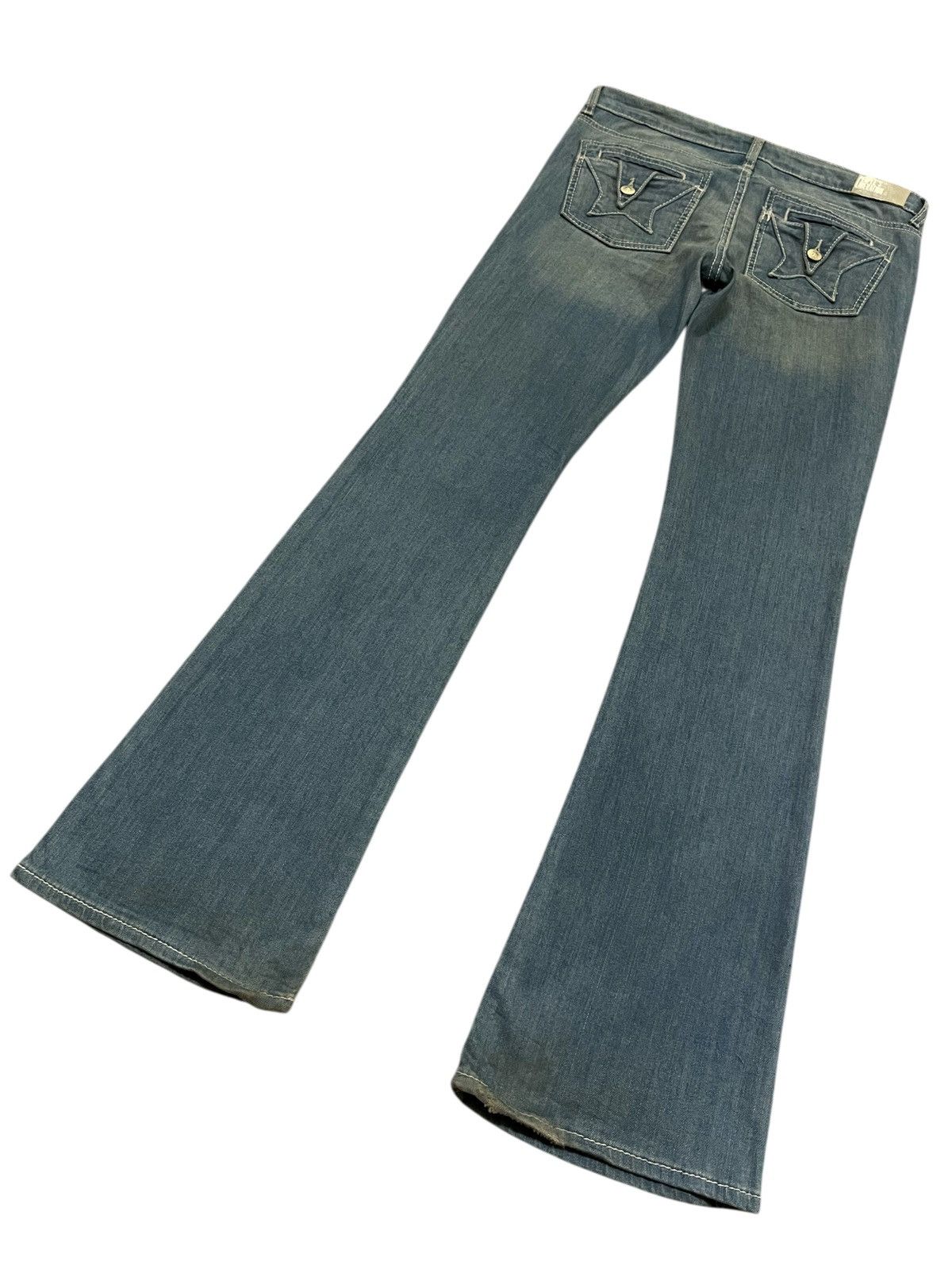 Japanese Brand FLARE 💥 People’s Liberation Washed Denim Size 33" - 16 Thumbnail