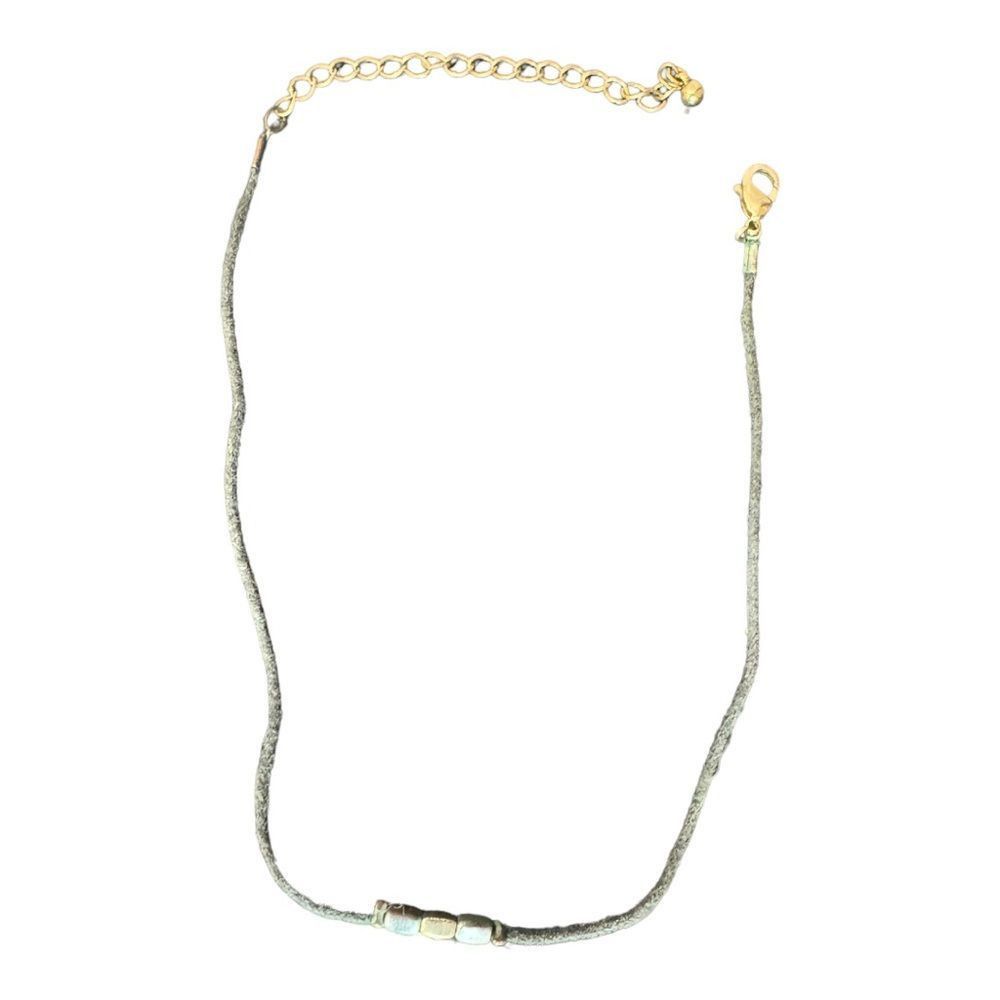 Other Suede simple choker necklace with silver front accents Size ONE SIZE - 2 Thumbnail