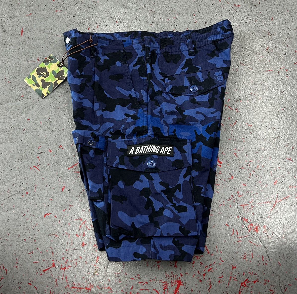 Bape Bape Sand Camo Blue Cargo Shorts Size Medium NEW Size US 33 - 5 Thumbnail