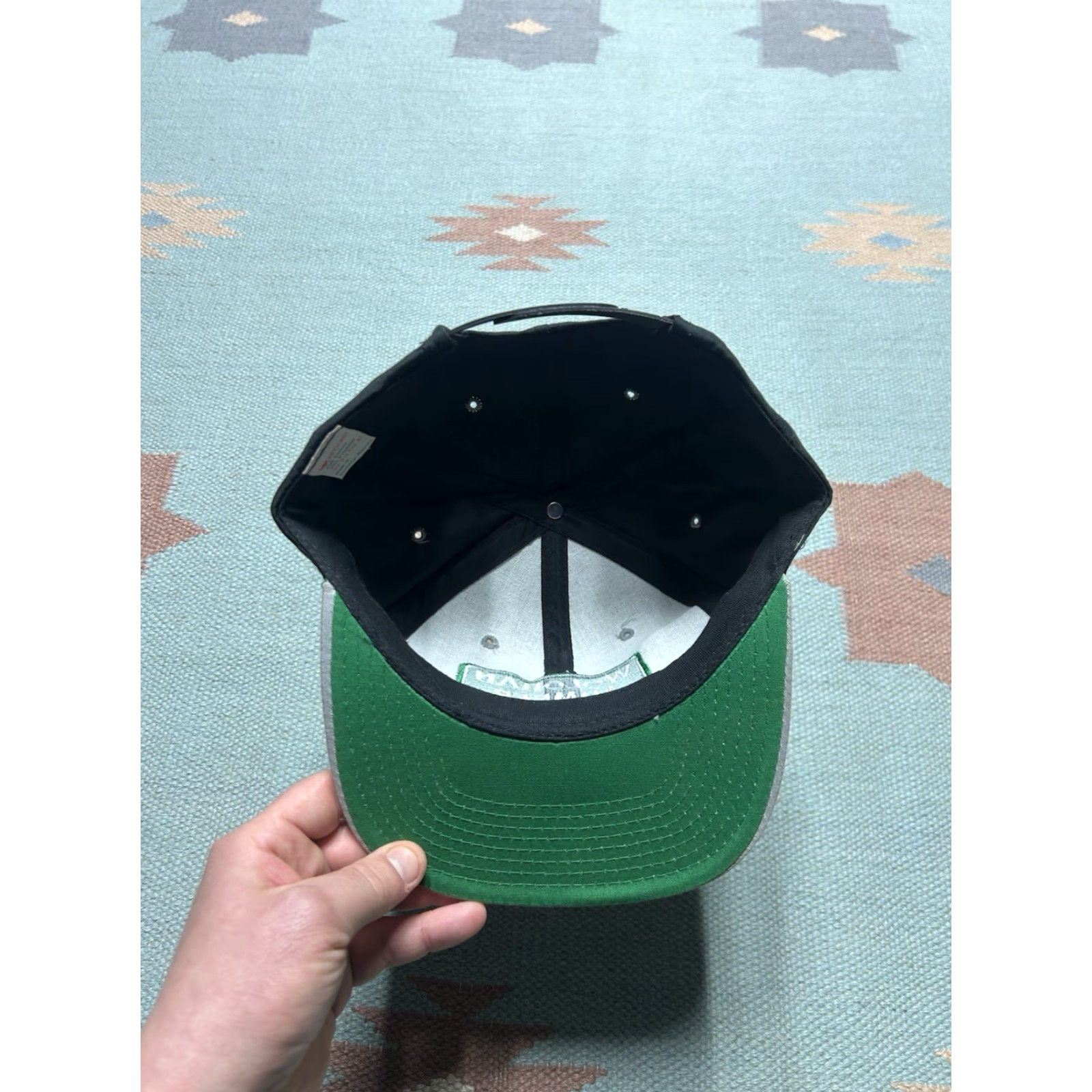 Vintage VINTAGE Yupoong SnapBack hat cap Black embroidered adjustable Michigan Mens Cap Size ONE SIZE - 5 Thumbnail
