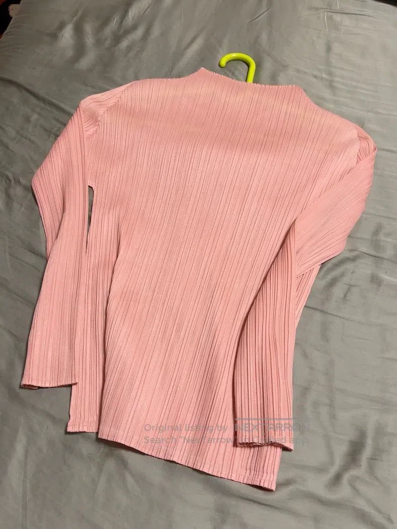 Issey Miyake Issey Miyake Pink Long-sleeve Top Size L / US 10 / IT 46 - 7 Thumbnail