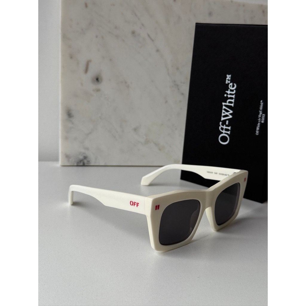 Off-White NEW Off White Selma White Oversized Sunglasses Size ONE SIZE - 4 Thumbnail