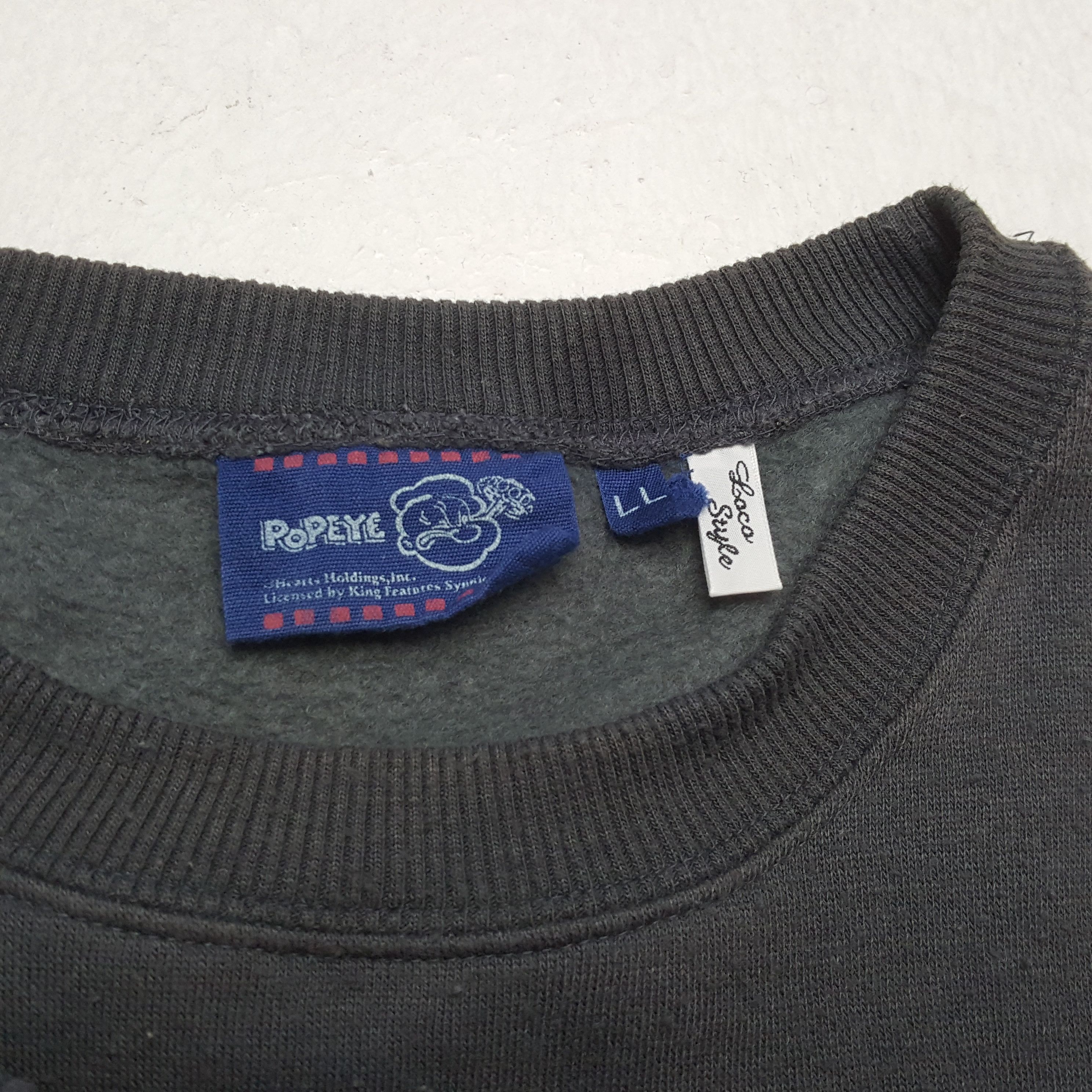 Cartoon Network × Vintage POPEYE Cartoon Character Streetwear Style Sweatshirt Size US L / EU 52-54 / 3 - 11 Thumbnail