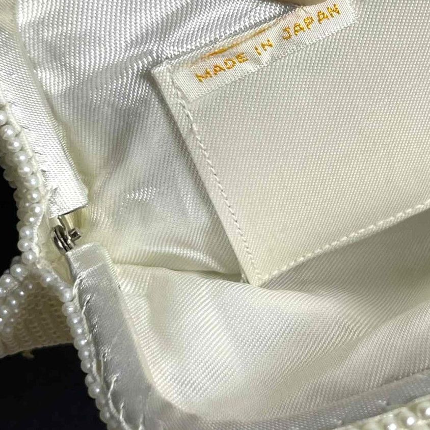 Other Vintage Cream Beaded Clutch Size ONE SIZE - 3 Thumbnail