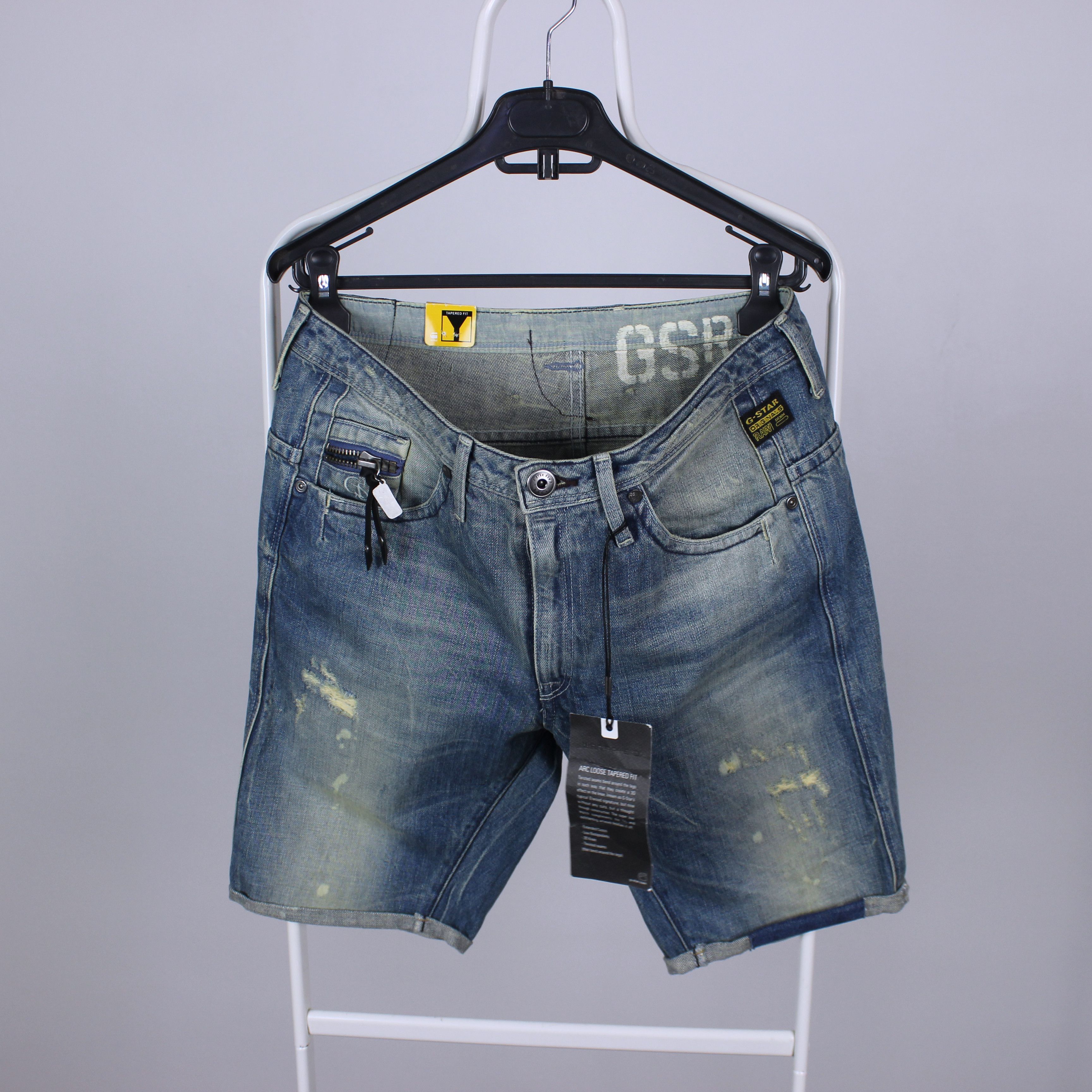 G-Star g star raw denim shorts men cotton heavy S Size US 28 / EU 44 - 2 Thumbnail