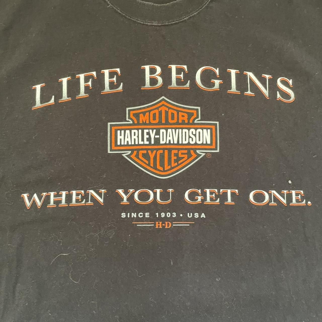 Harley Davidson × Vintage Vintage Y2K 90's Harley Davidson Gator Beach Graphic Tee Size US XL / EU 56 / 4 - 3 Thumbnail