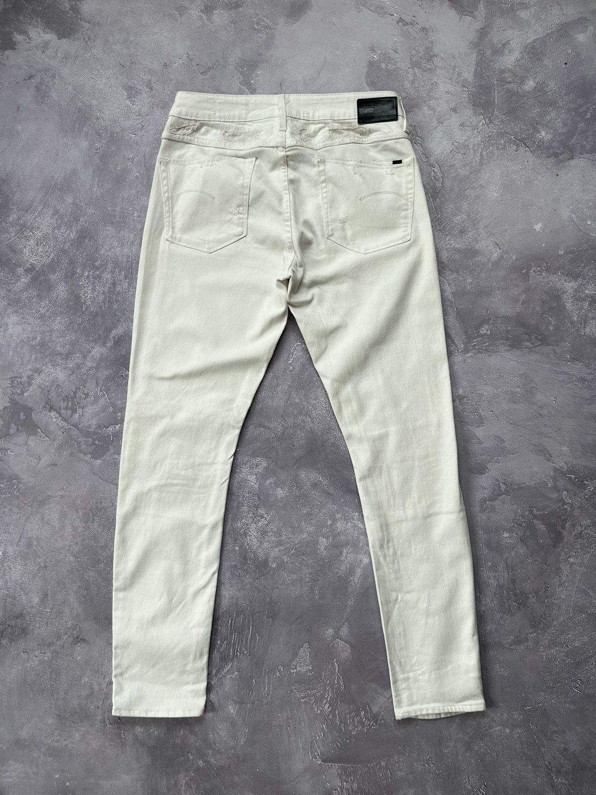 G-Star G-star Raw 3301 MR MID Skinny Wmn Distressed Denim Pants Size 31" - 2 Thumbnail