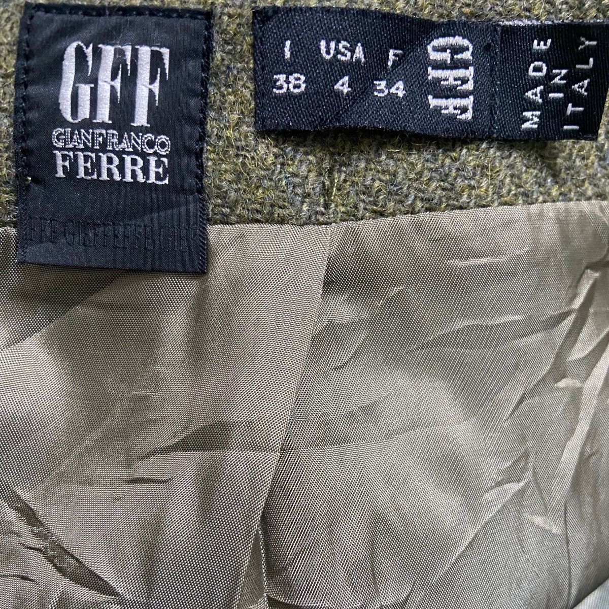 Designer × Gianfranco Ferre GFF Gianfranco Ferre Wool Mini Skirt Size 27" / US 4 / IT 40 - 4 Thumbnail