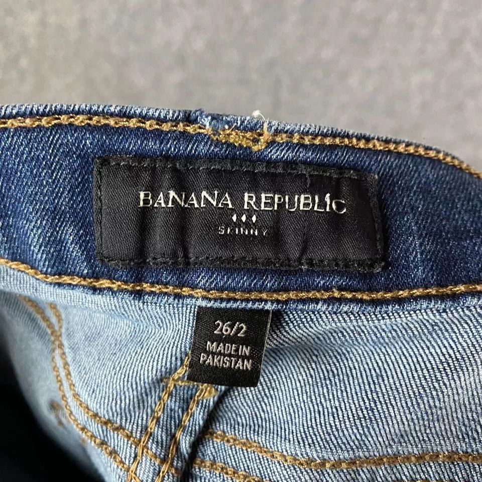 Banana Republic Banana Republic Jeans Women's 26/2 Skinny Denim Stretch Size 26" / US 2 / IT 38 - 7 Thumbnail