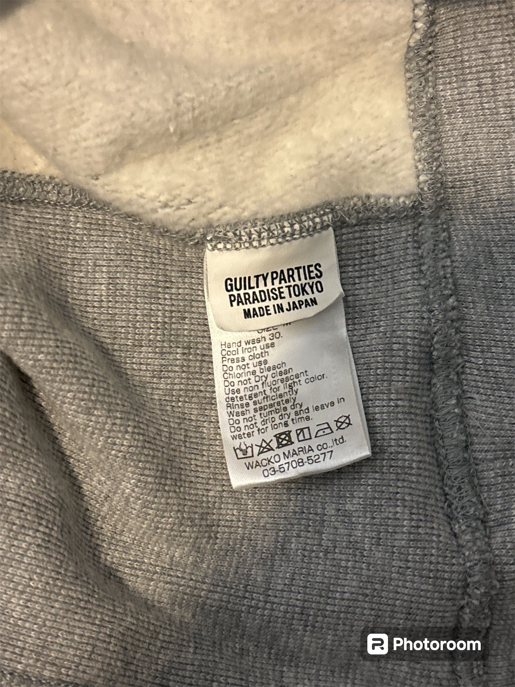 Wacko Maria WACKO MARIA HEAVYWEIGHT HOODED SWEATSHIRT TYPE-1 - GRAY Size US M / EU 48-50 / 2 - 4 Thumbnail