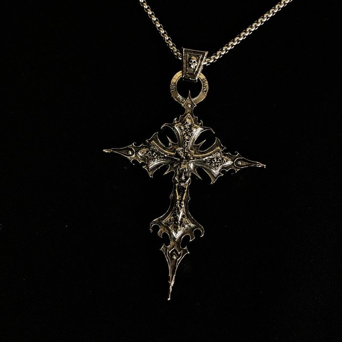 Chain Skeleton Cross Skull Necklace Gothic Chain | Grailed