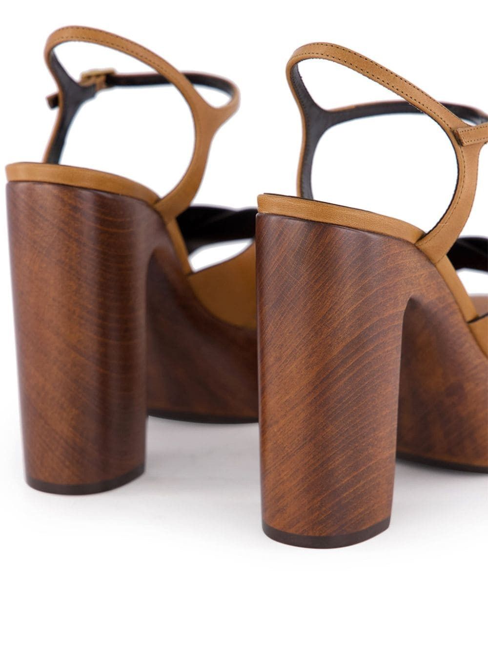 Saint Laurent Paris o1s1wg110925 Bianca Jota Heaven Platform Sandals in Brown Size US 11 / IT 41 - 7 Thumbnail