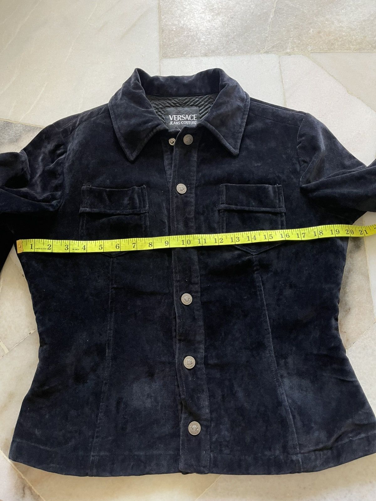 Versace Jeans Couture 90s Versace Jeans Couture Velvet Jacket Size US S / EU 44-46 / 1 - 11 Thumbnail
