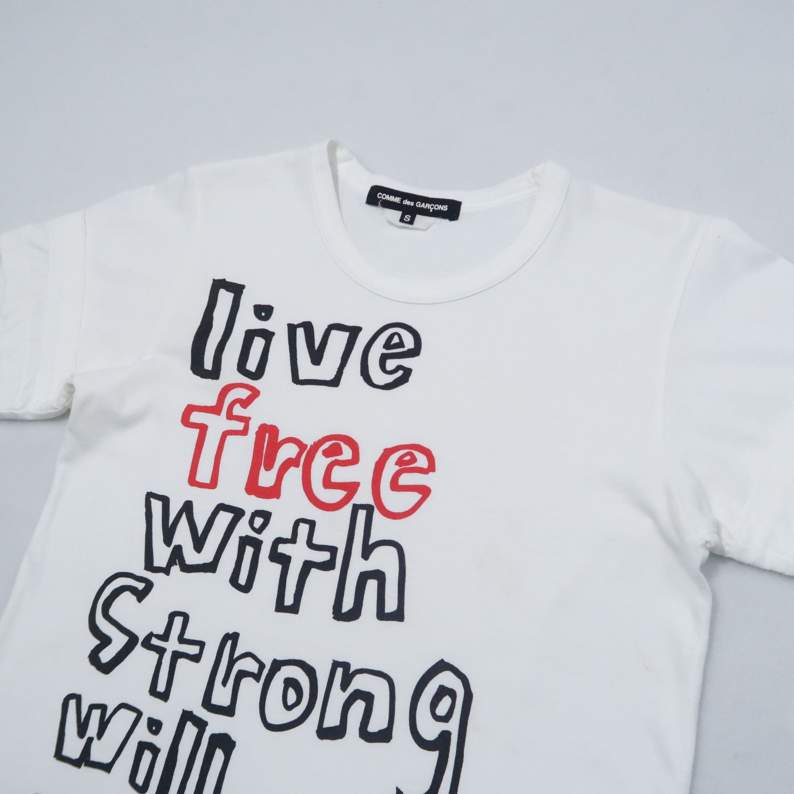 Comme des Garcons Comme des Garcons Live Free With Strong Will Double Tee Size US S / EU 44-46 / 1 - 4 Thumbnail