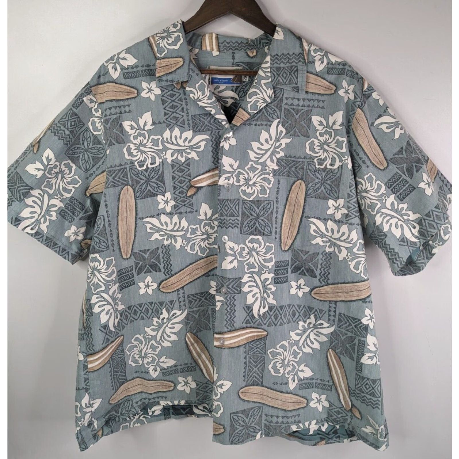 ALOHAS VINTAGE Makapuu Hawaiian Shirt Aloha Surfboards Floral Short Sleeve Men's 2XL Size US XXL / EU 58 / 5 - 2 Thumbnail