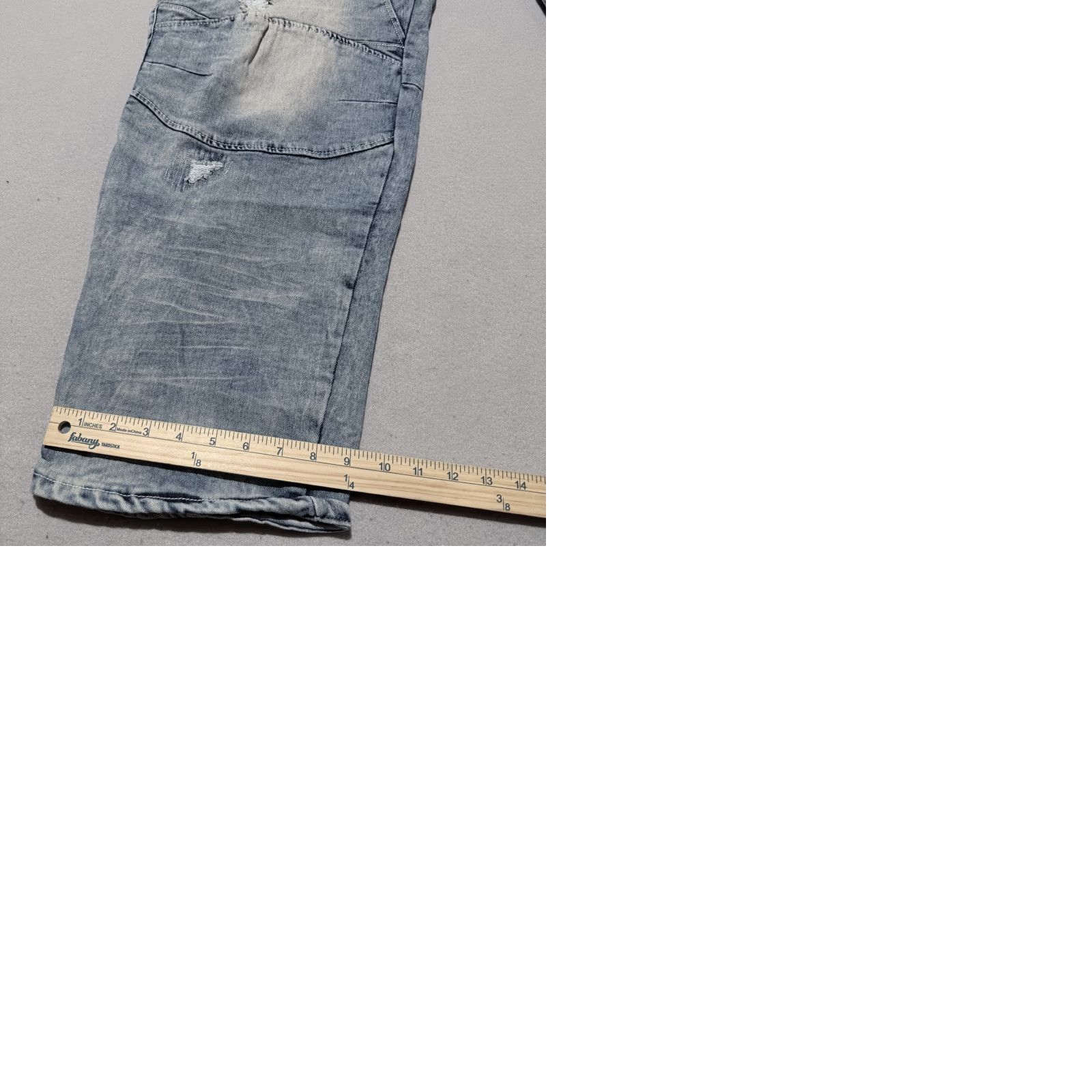 Rocawear Rocawear Slim Fit Jeans Men's Blue Denim Distressed Straight Biker Y2K - 46x32 Size US 30 / EU 46 - 10 Thumbnail