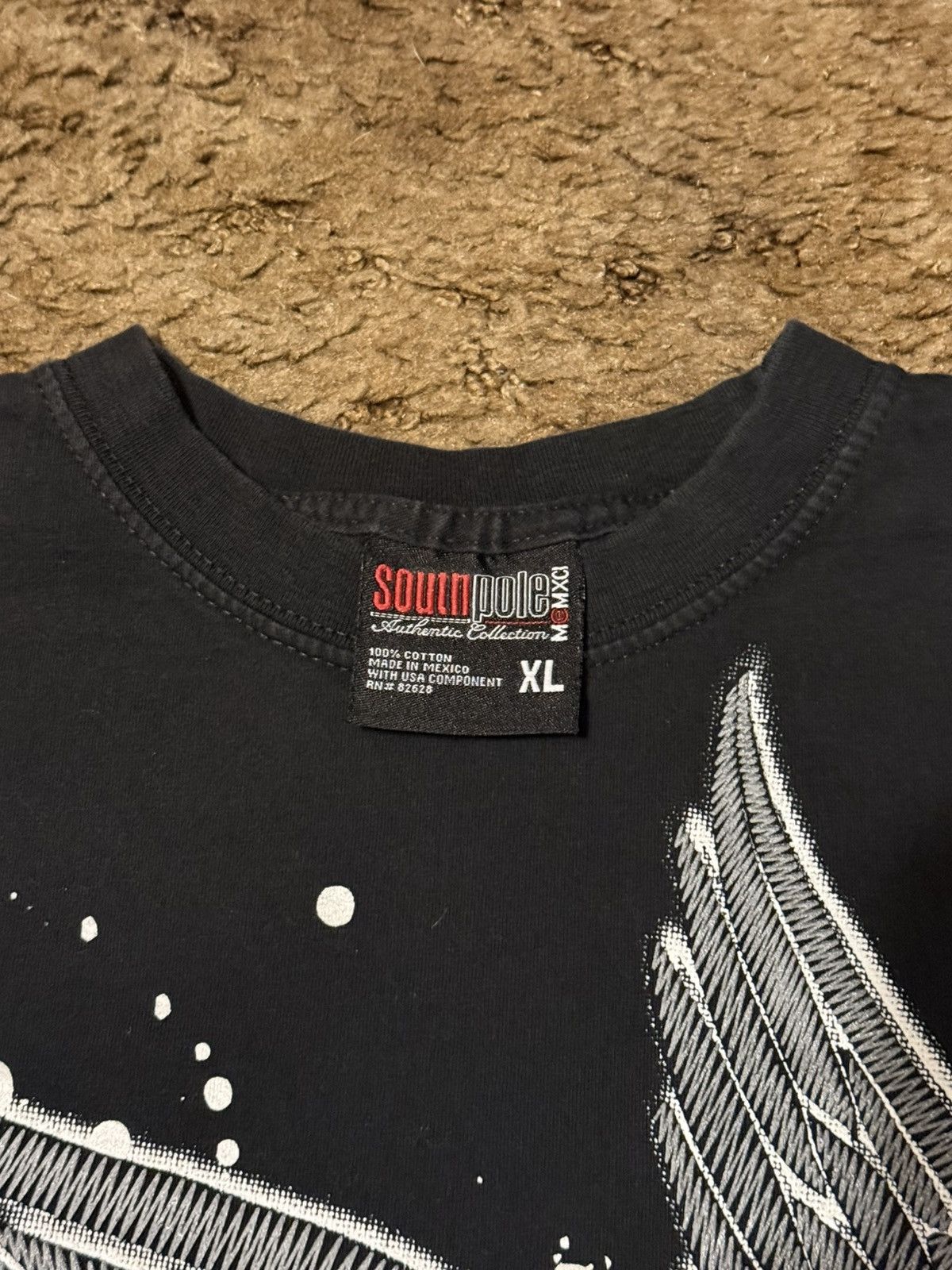 Southpole Vintage Y2K Southpole Flying S T-shirt Tee Black XLarge Size US XL / EU 56 / 4 - 3 Thumbnail