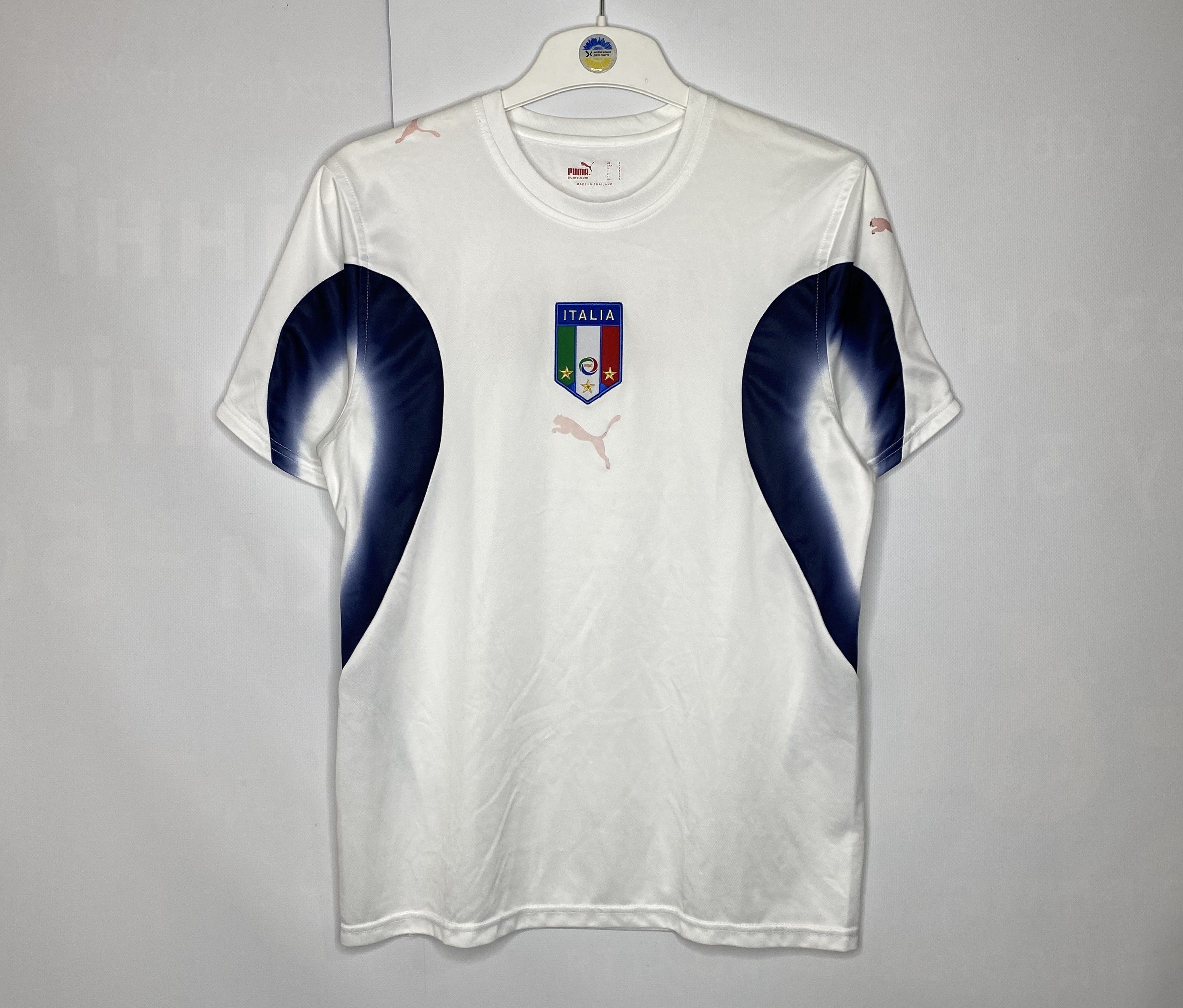 Puma ITALY TEAM 2006 2008 TRAINING FOOTBALL SHIRT SOCCER JERSEY Size US S / EU 44-46 / 1 - 1 Thumbnail