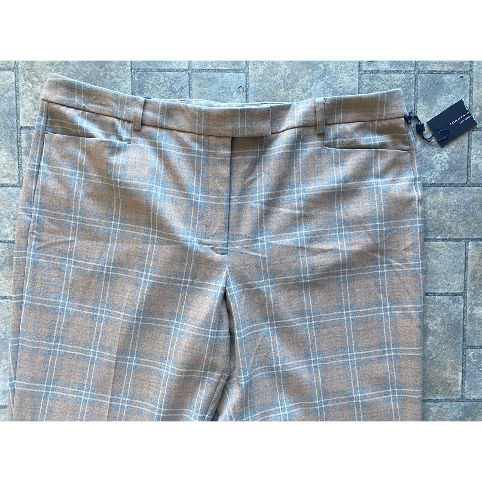 Tommy Hilfiger Tommy Hilfiger Women’s Pants 14 Plaid Princeton Boot Leg Multicolor NWT New Size 36" / US 14 / IT 50 - 4 Thumbnail