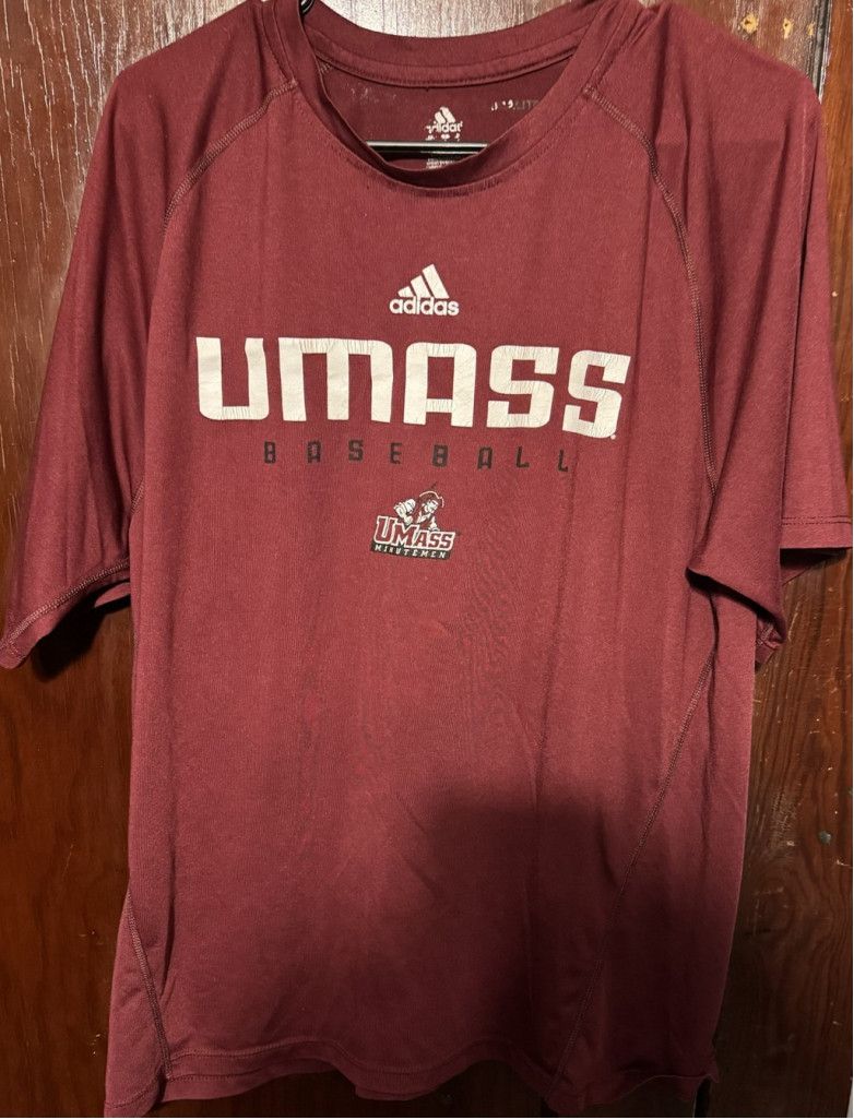 Adidas UMass Minutemen S/S Baseball Adidas T-shirt Men's L Red Size US L / EU 52-54 / 3 - 1 Thumbnail