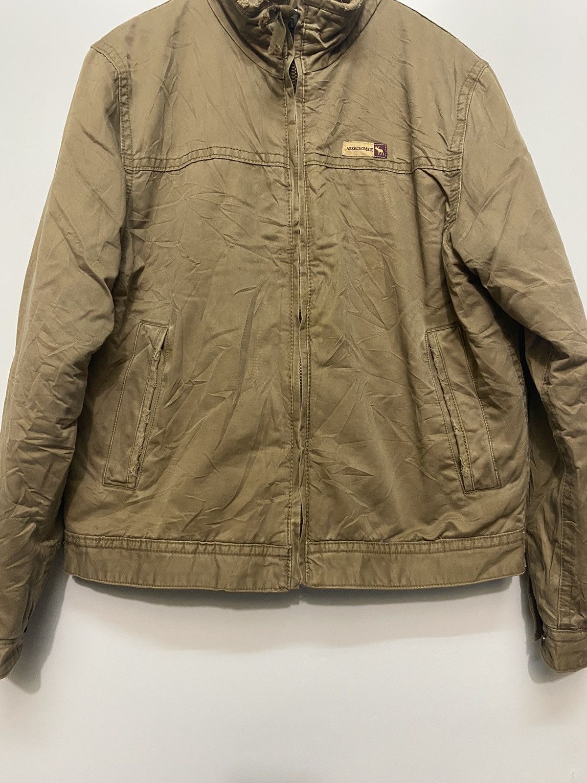 Abercrombie & Fitch × Vintage Abercrombie and Fitch Jacket Wool Lined Full Zip Up Trucker Size US M / EU 48-50 / 2 - 8 Thumbnail