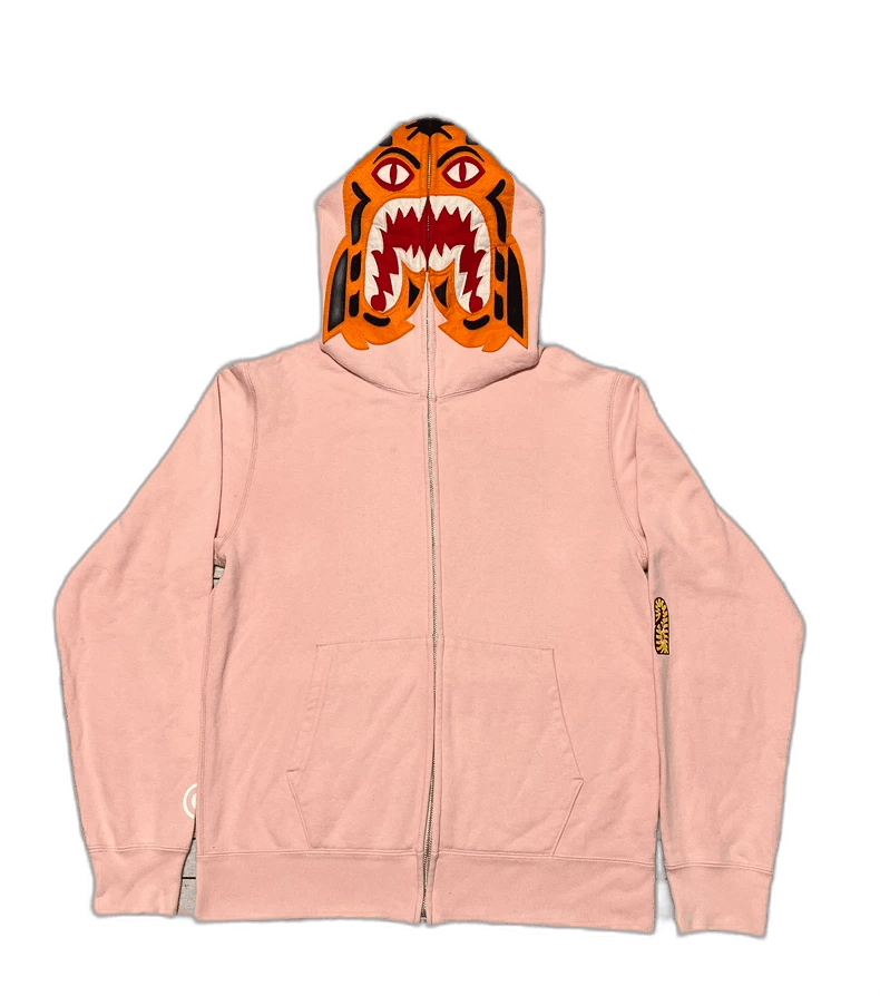 Bape Bape Pink Tiger Graphic Zip-Up Hoodie Size M / US 6-8 / IT 42-44 - 1 Thumbnail