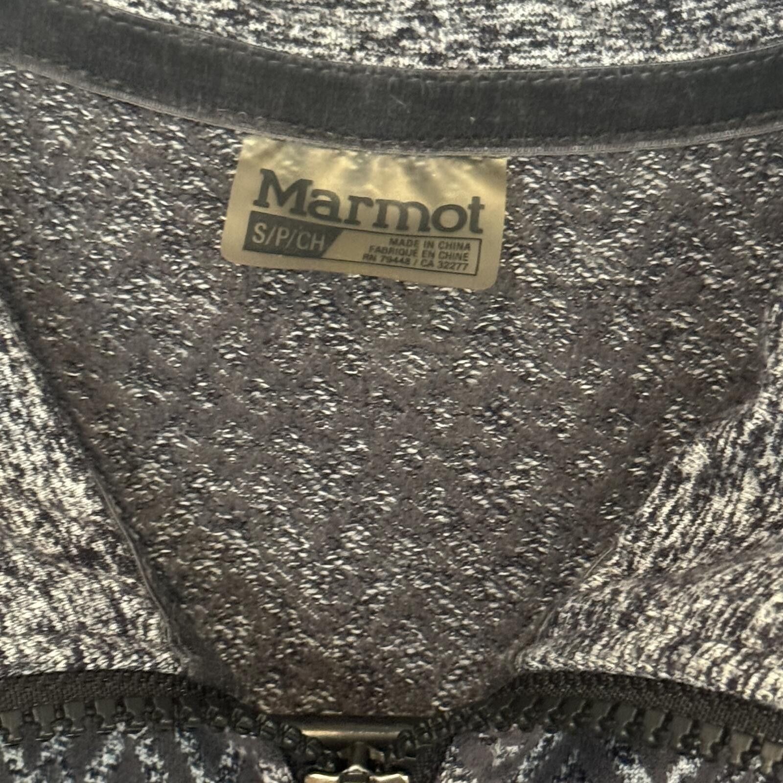 Marmot Marmot Women's Small Gray Patterned Full Zip Jacket Size S / US 4 / IT 40 - 2 Thumbnail