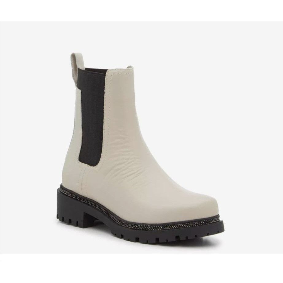 Steve Madden DKNY / Rick / Vanilla Bone & Black / Ankle Boots / Memory f Size US 11 / IT 41 - 2 Thumbnail