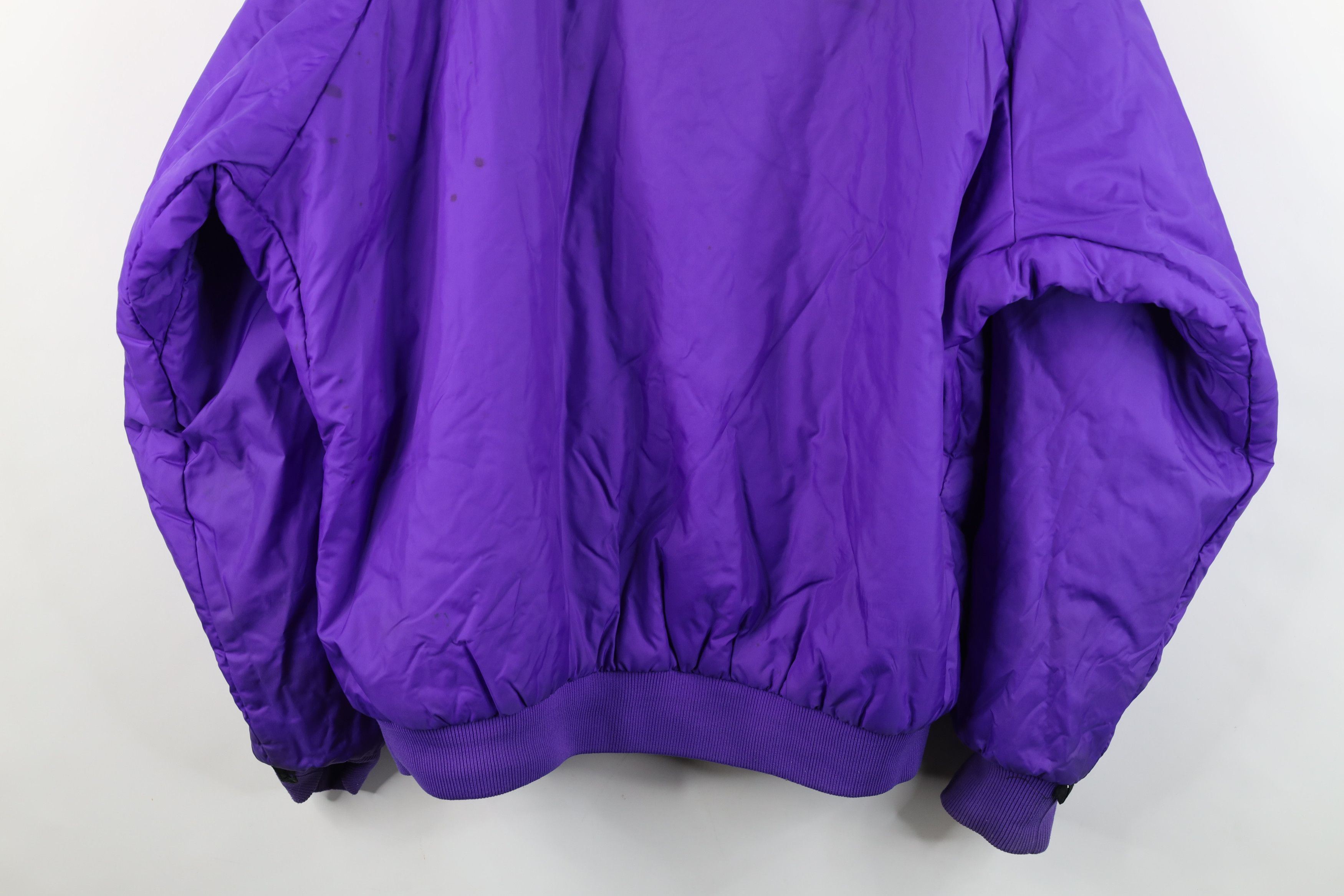 Columbia Vintage 90s Columbia Reversible Bomber Jacket Black Purple Size US L / EU 52-54 / 3 - 18 Thumbnail