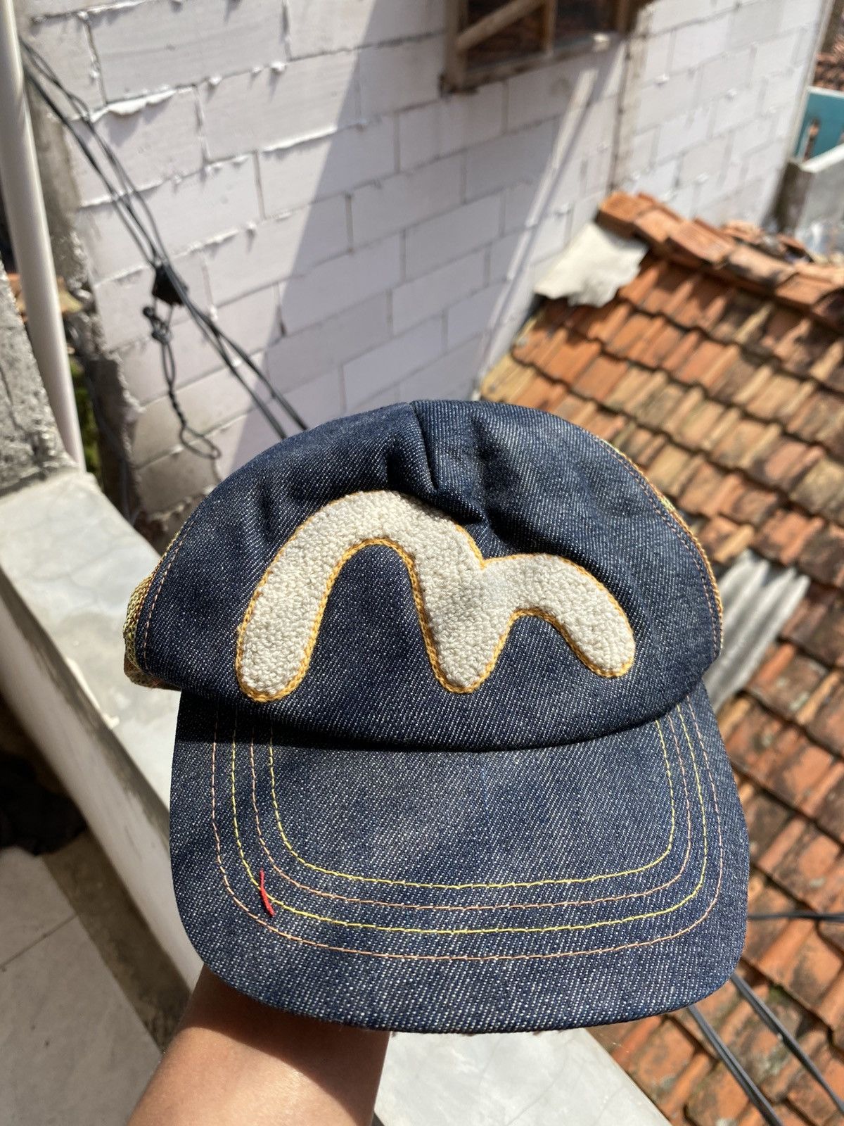 Evisu iconic denim trucker logo Size ONE SIZE - 1 Thumbnail