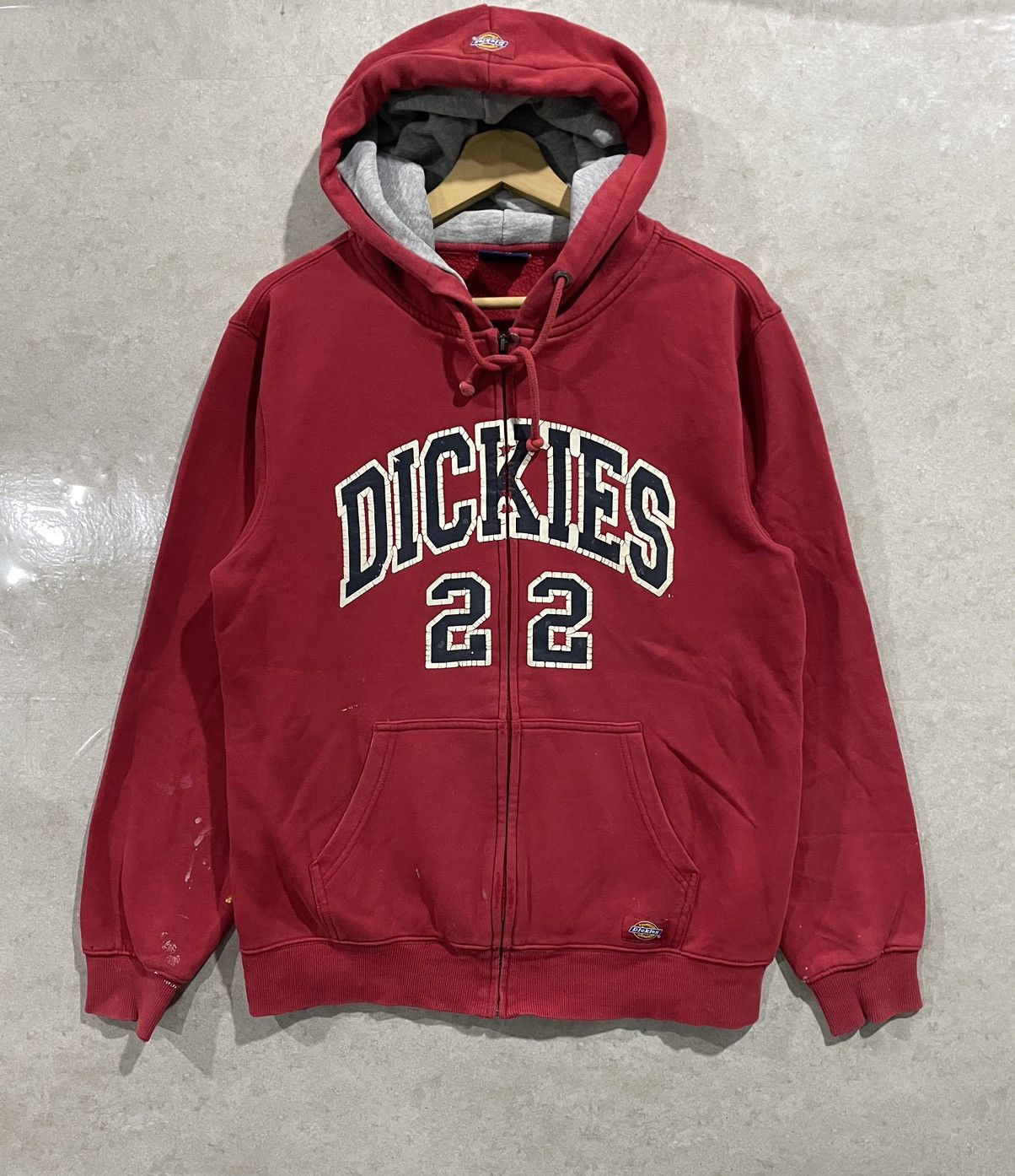 Dickies × Vintage Vintage Y2K Dickies Distress Zip Hoodie Size US M / EU 48-50 / 2 - 1 Thumbnail