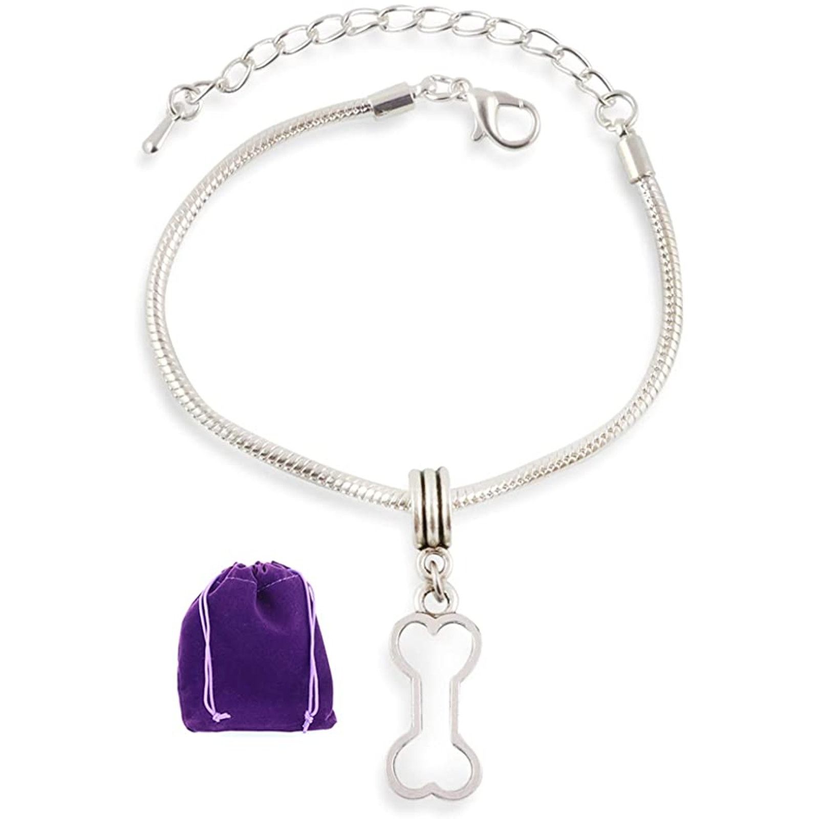 & Other Stories Dog Bone Outline Pet Doggie Charm Bracelet Size ONE SIZE - 1 Thumbnail
