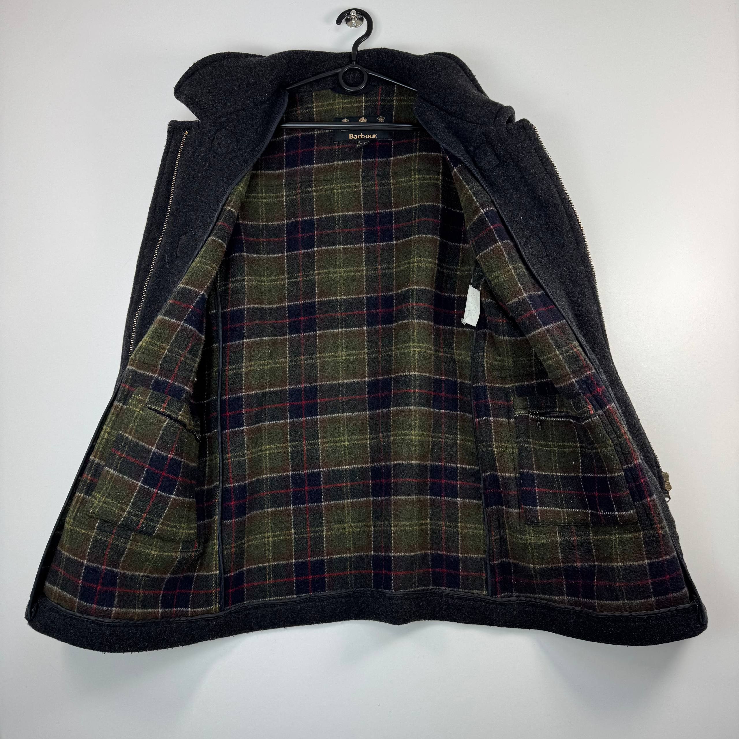 Barbour Barbour Women’s Wool Duffle Coat Black Toggle Jacket UK 16 Size L / US 10 / IT 46 - 6 Thumbnail