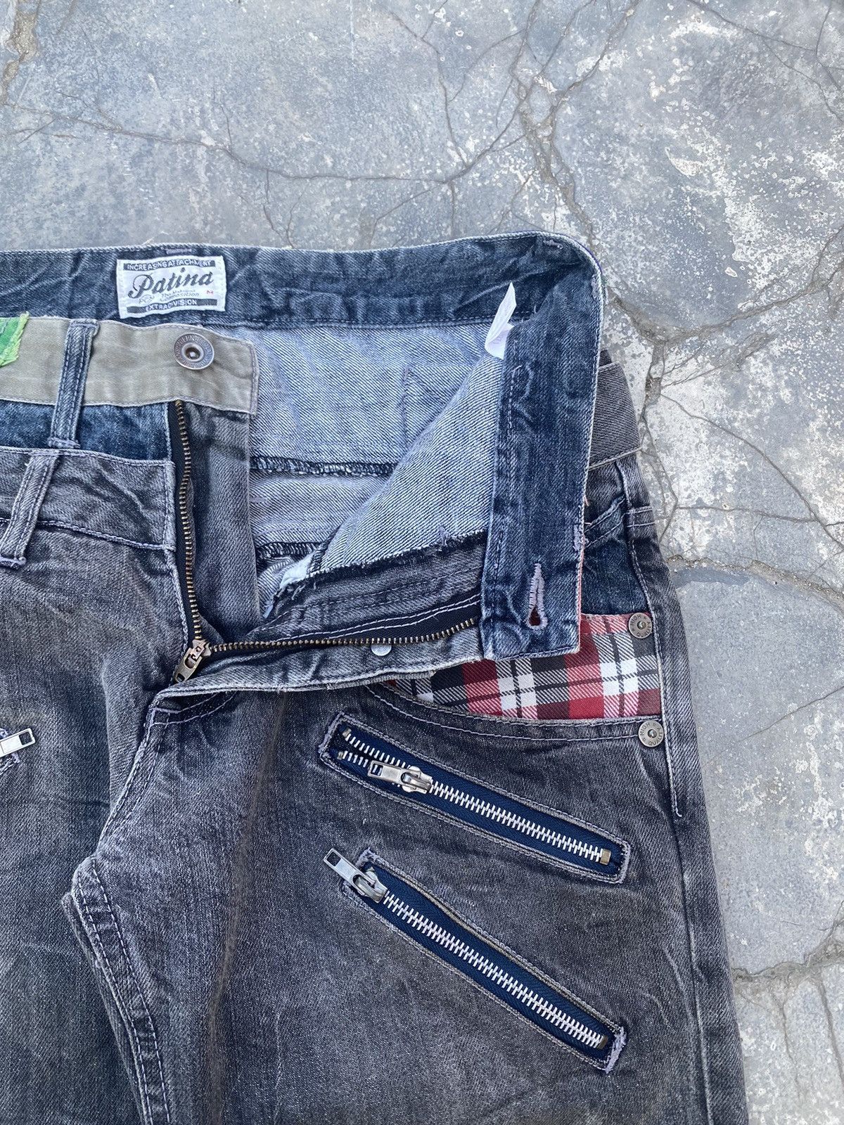 If Six Was Nine PATINA Double Waist Zipper Jeans Size US 28 / EU 44 - 7 Thumbnail