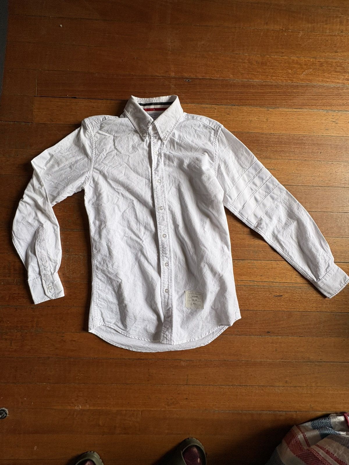 Thom Browne Thom Browne Size 0 Oxford Cloth Button Down Shirt Size US XS / EU 42 / 0 - 1 Thumbnail