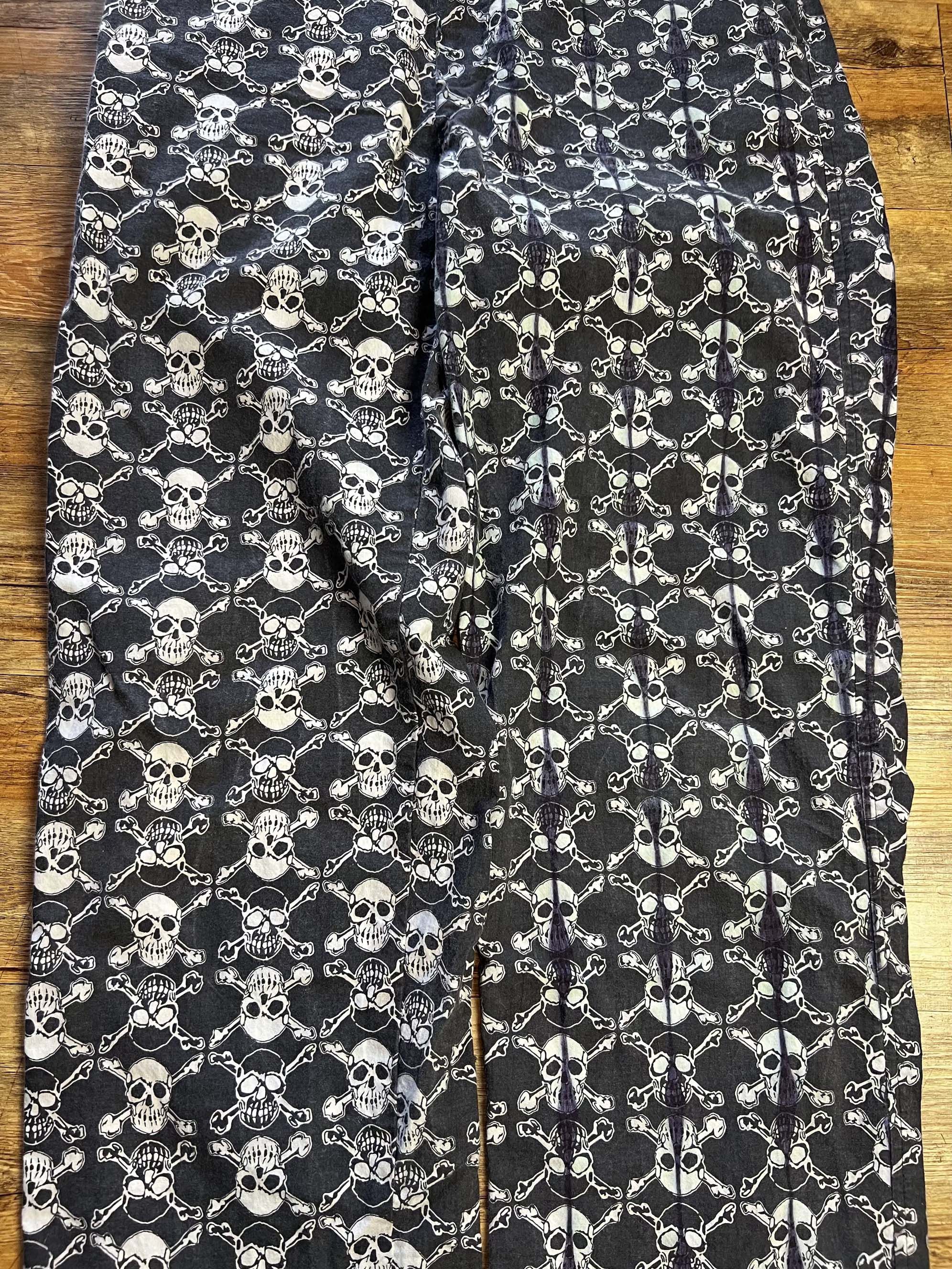 Life's a Beach RARE Vintage 1980's Life's A Beach Skull Print Pants Size US 32 / EU 48 - 4 Thumbnail