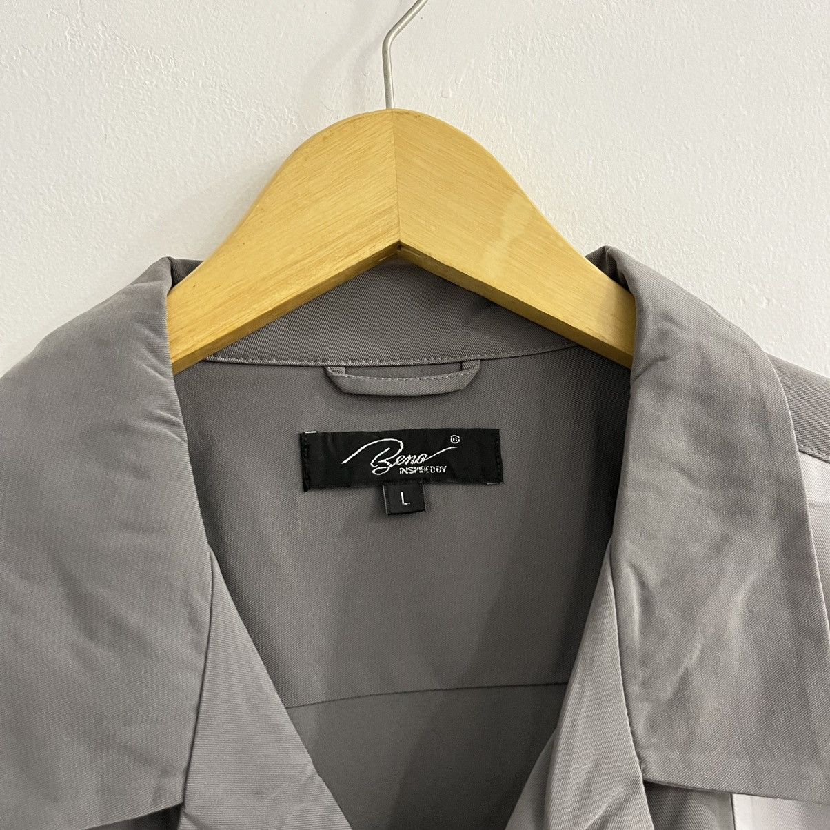 Japanese Brand Beno Campcollar Two Tone Color Button Up Size US L / EU 52-54 / 3 - 4 Thumbnail