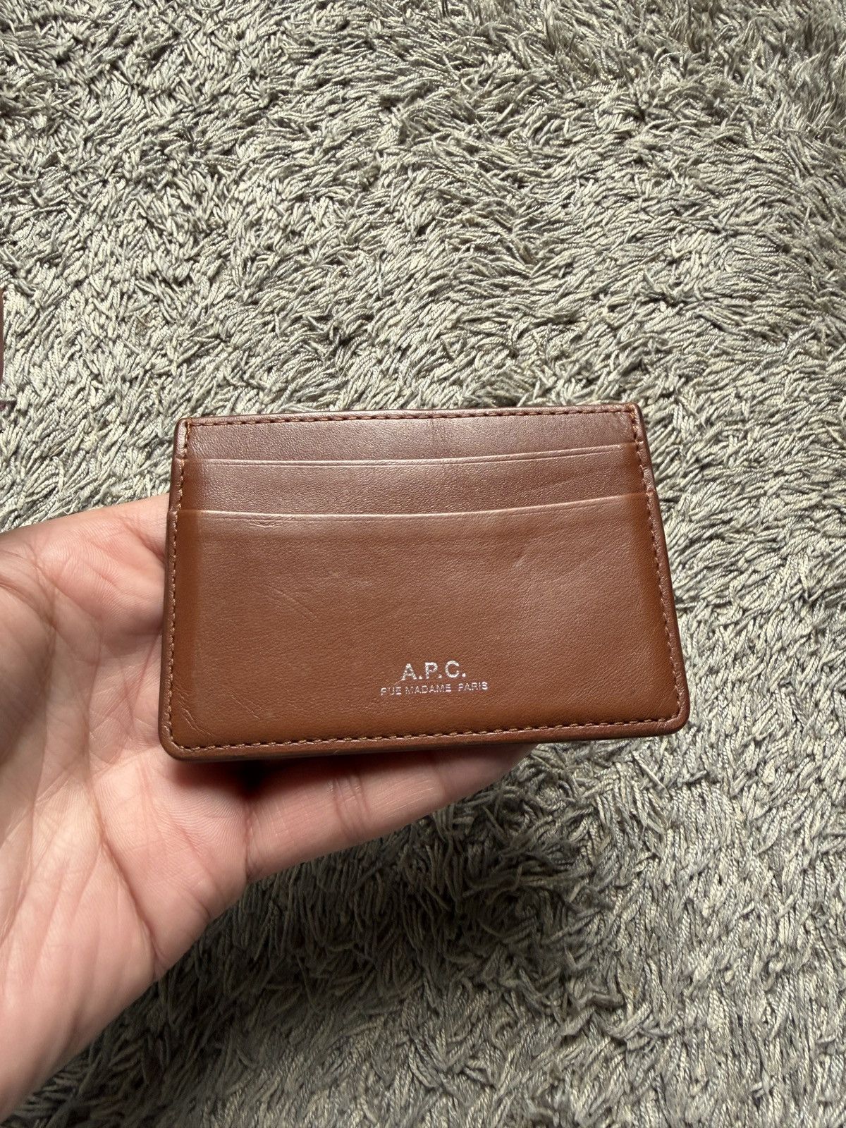 A.P.C. A.P.C brown leather card holder. Size ONE SIZE - 2 Thumbnail