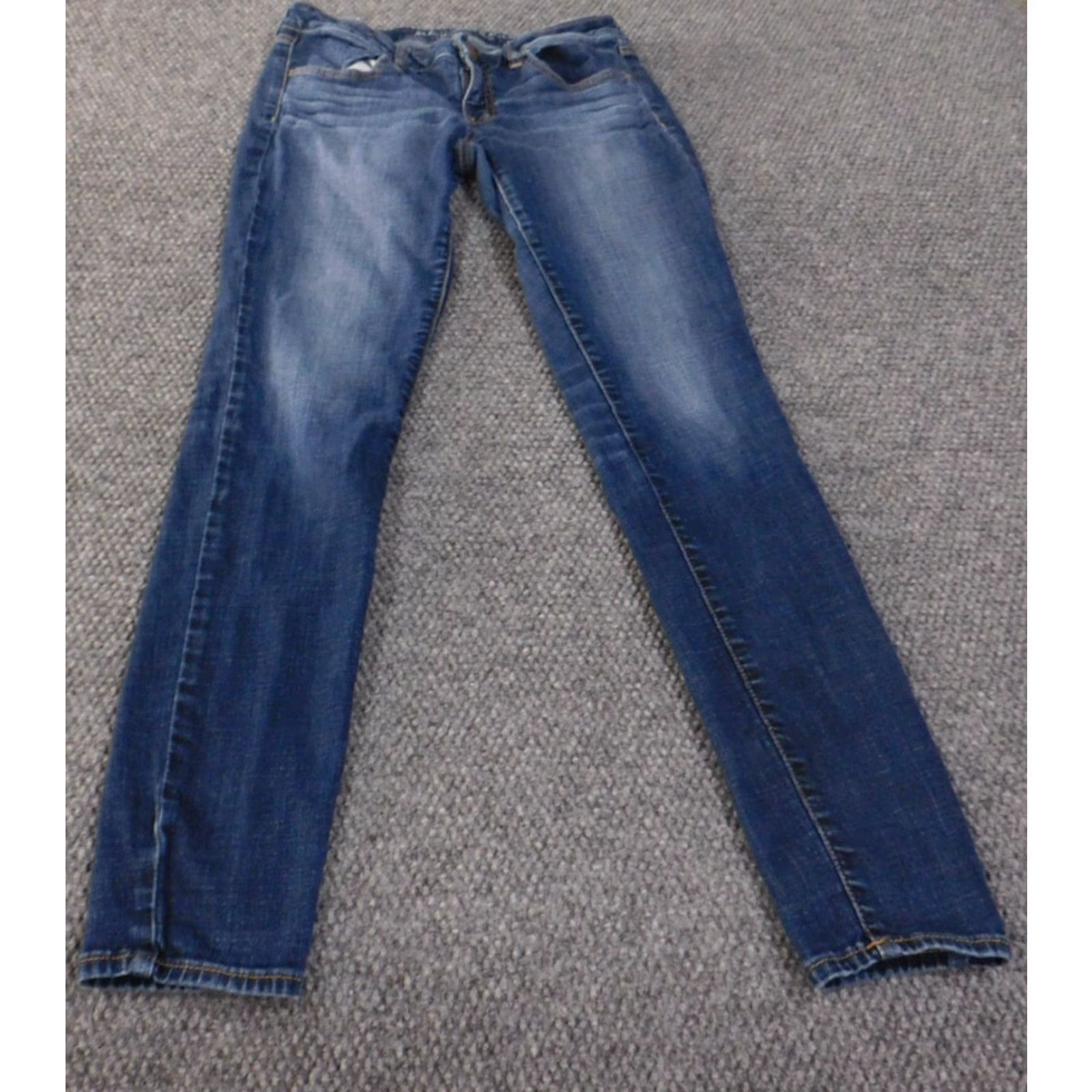 American Eagle Outfitters American Eagle Outfitters American Eagle Jegging Jeans Womens 6 Blue Stretch Dark Denim 31in Inseam Size 28" / US 6 / IT 42 - 2 Thumbnail