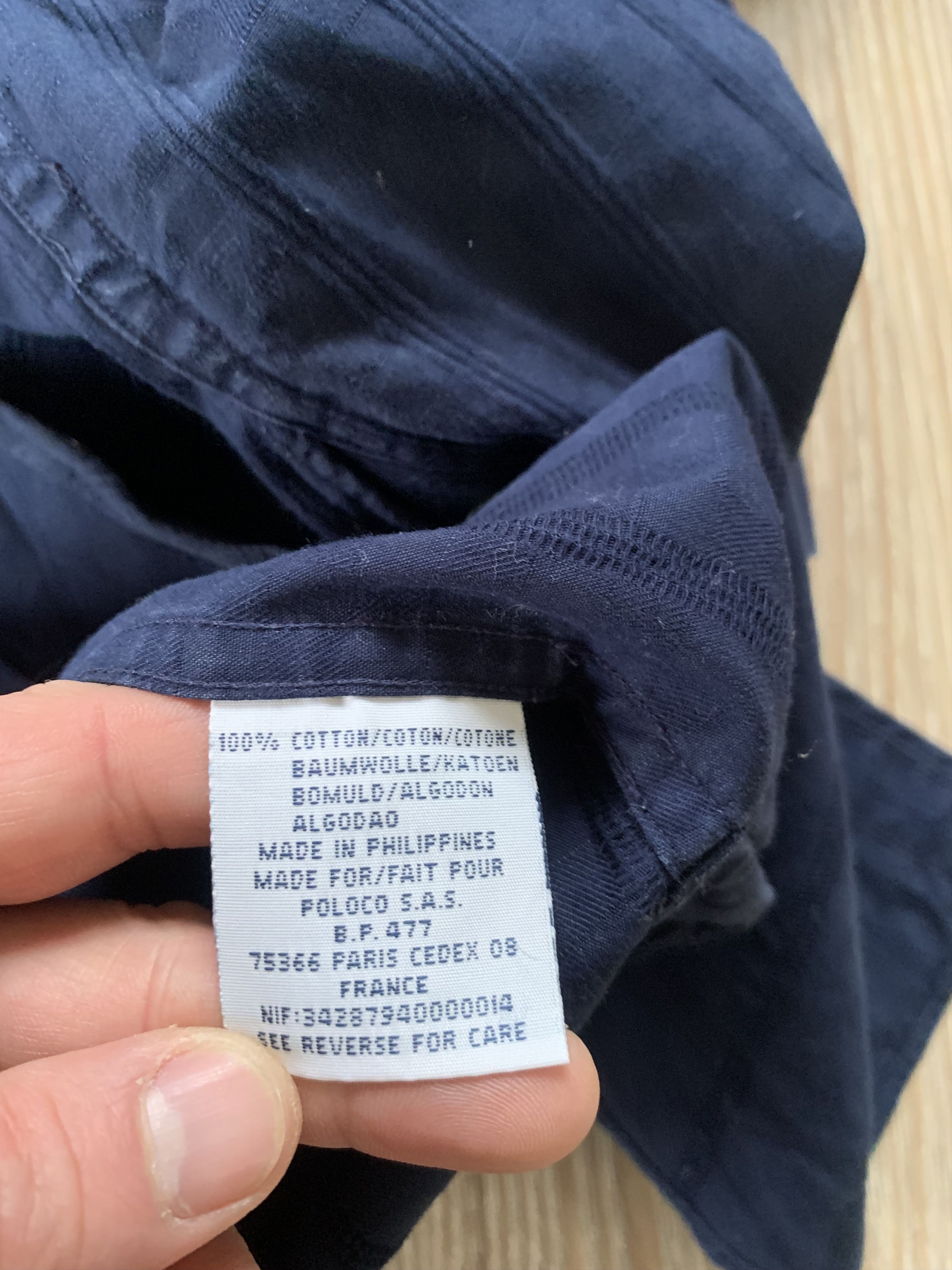 Polo Ralph Lauren Polo Ralph Lauren Bernard Band Collar Navy Blue Shirt Size US S / EU 44-46 / 1 - 7 Thumbnail