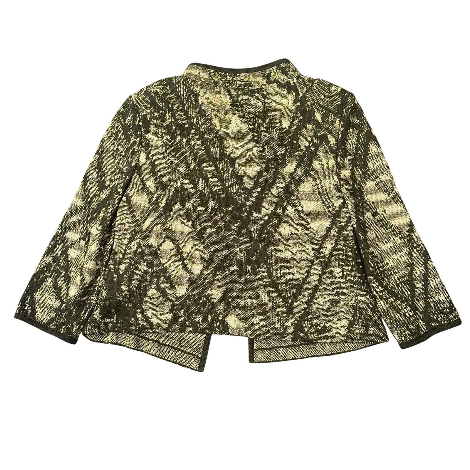 St. John St. John Women's Wool Blend 3/4 Sleeve Blazer Size 8 $995 Size M / US 6-8 / IT 42-44 - 2 Thumbnail