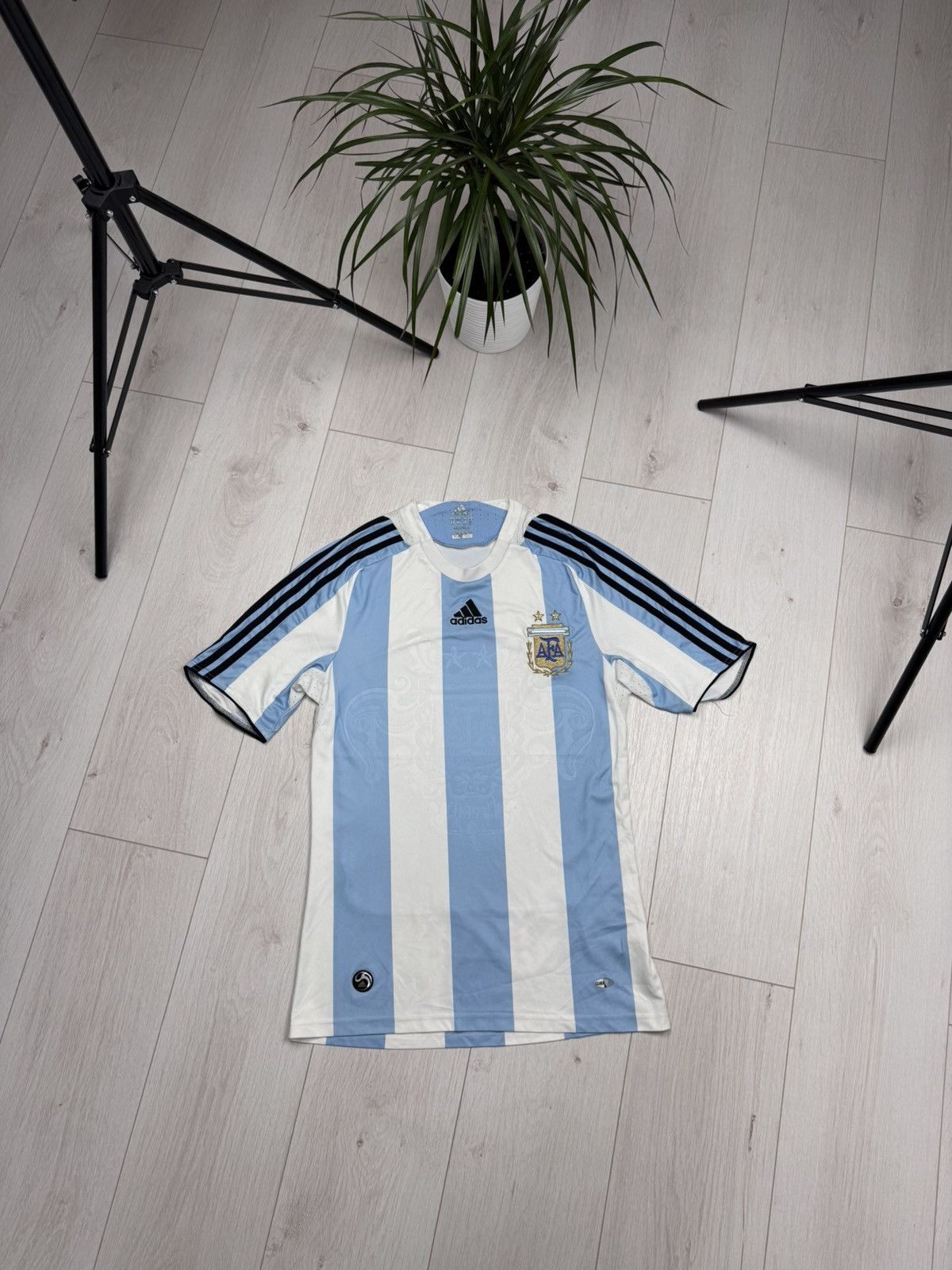 Adidas Argentina Adidas soccer jersey S 2008 stripped Size US S / EU 44-46 / 1 - 1 Thumbnail