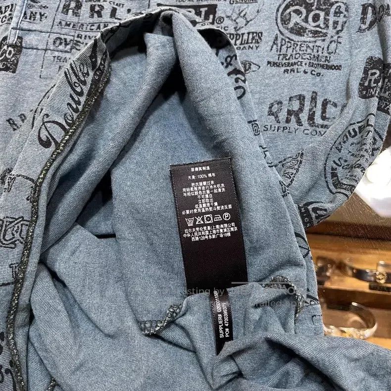 RRL Ralph Lauren RRL Ralph Lauren Limited edition Henry logo short sleeved Size US M / EU 48-50 / 2 - 7 Thumbnail