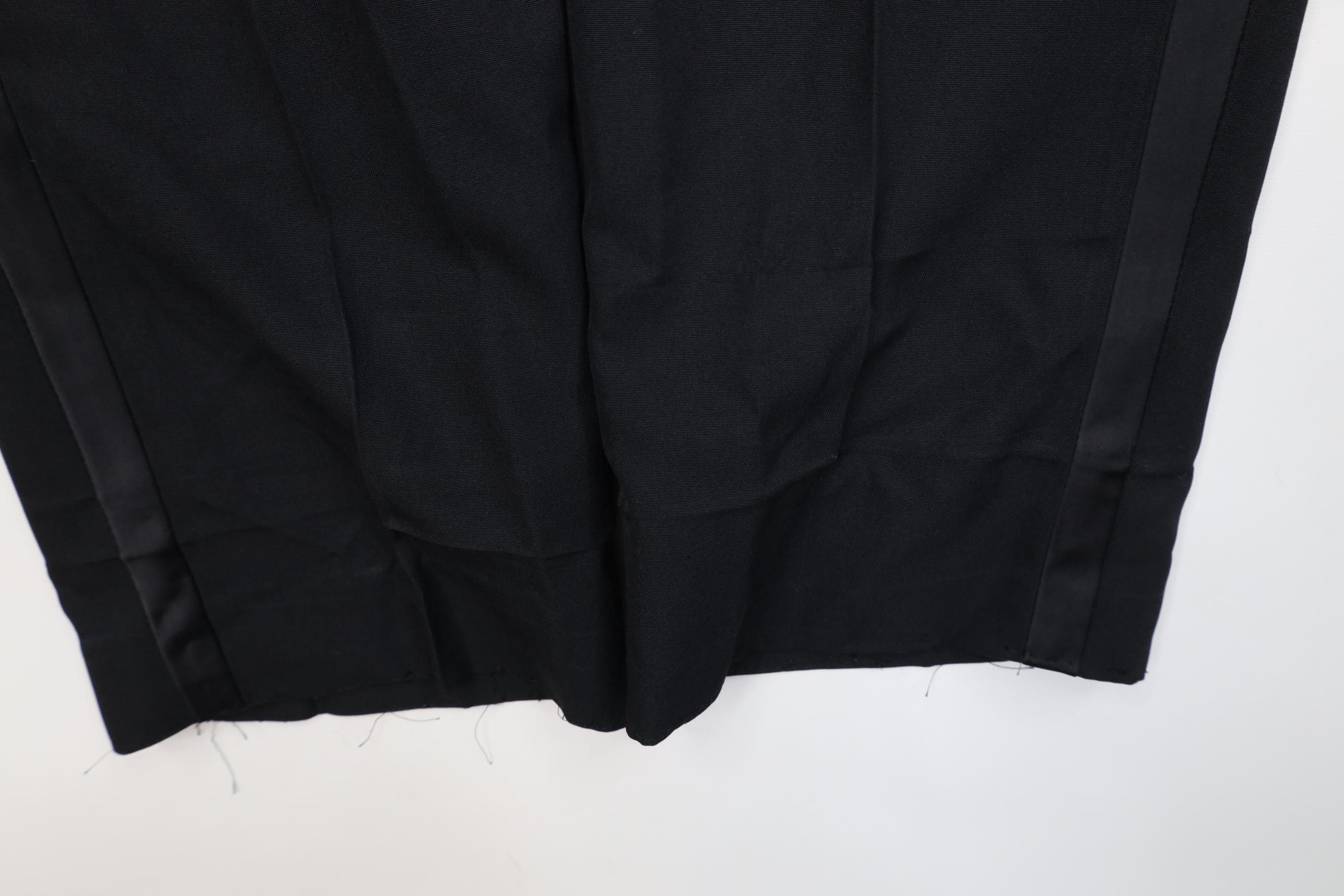 Vintage Vintage 90s Streetwear Knit Buckle Waist Tuxedo Pants Prom Size US 29 - 5 Thumbnail